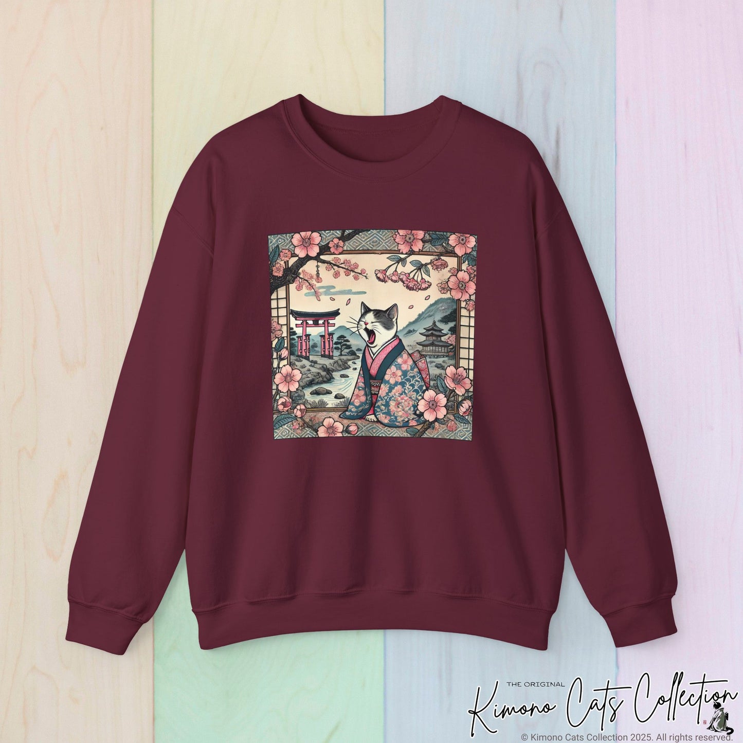 Cute Geisha Cat Sweatshirt