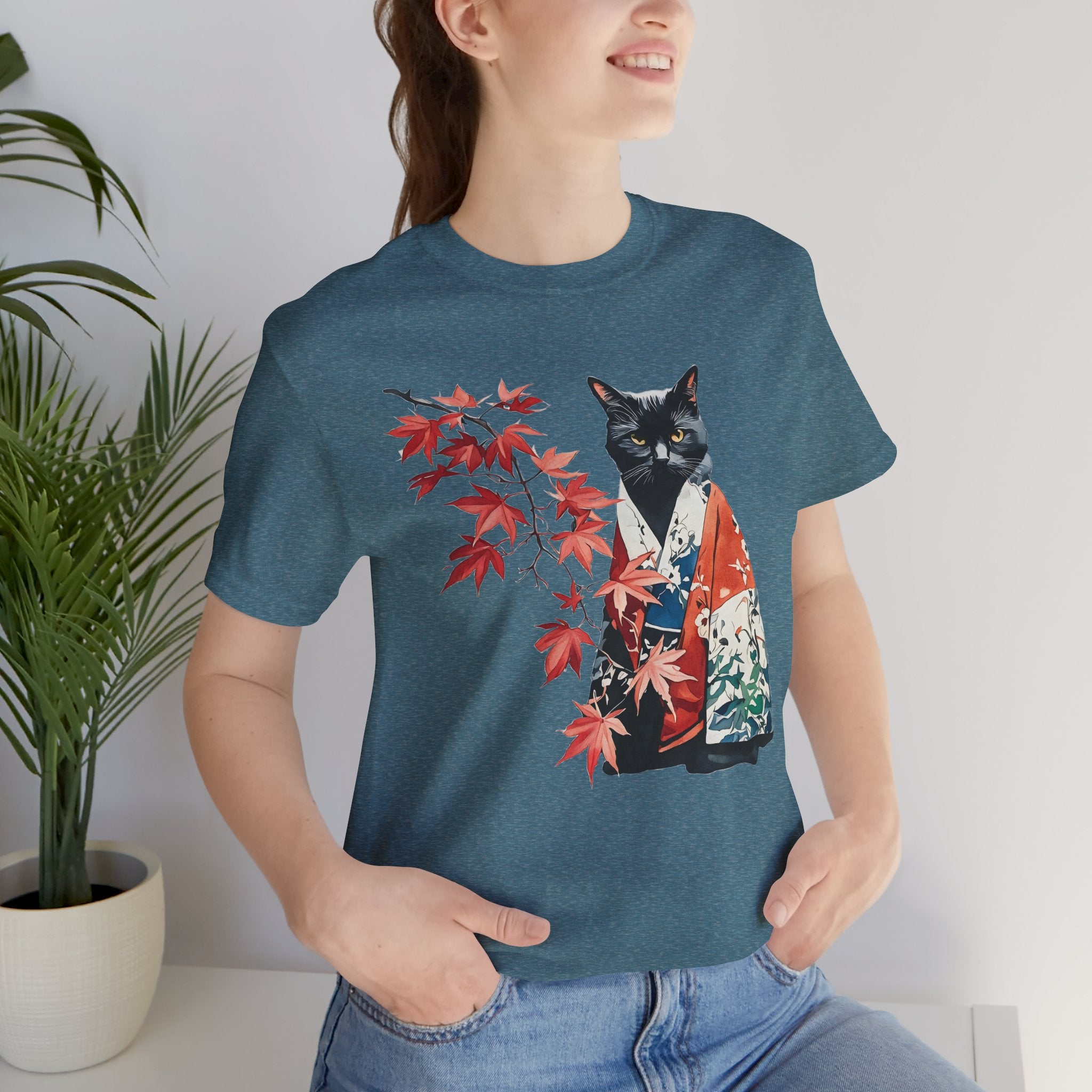 Kimono Cat Tee, Momoji Maple - Unisex