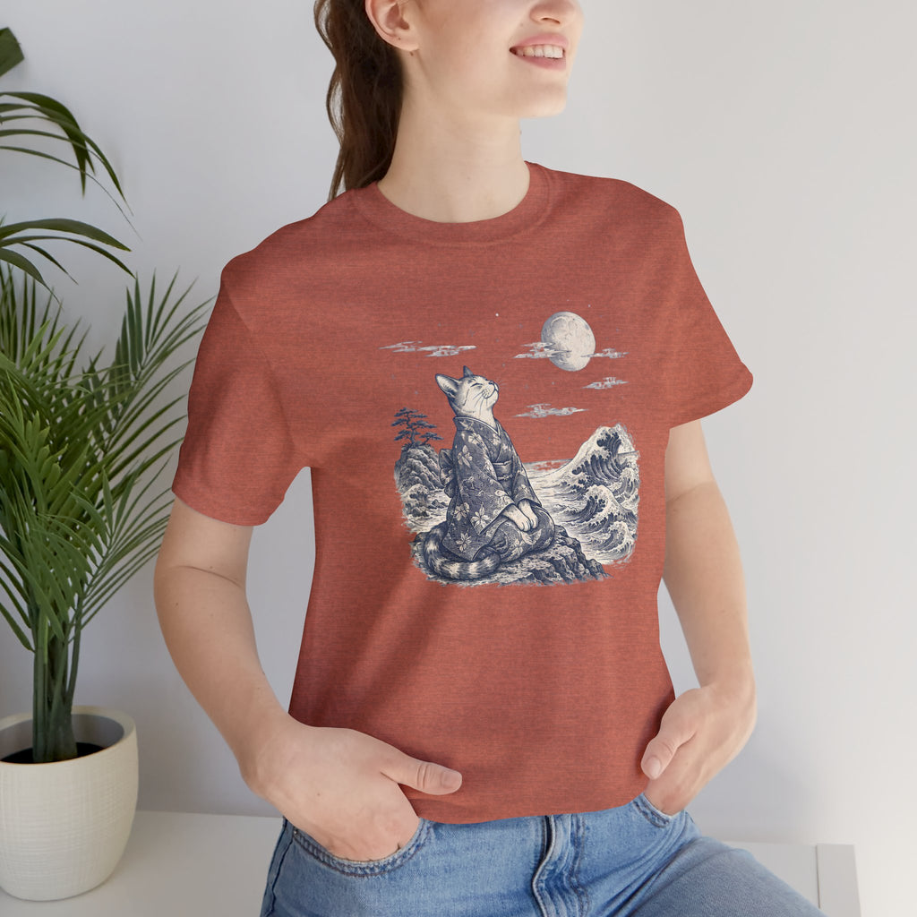 Moonlit Kimono Cat T-Shirt