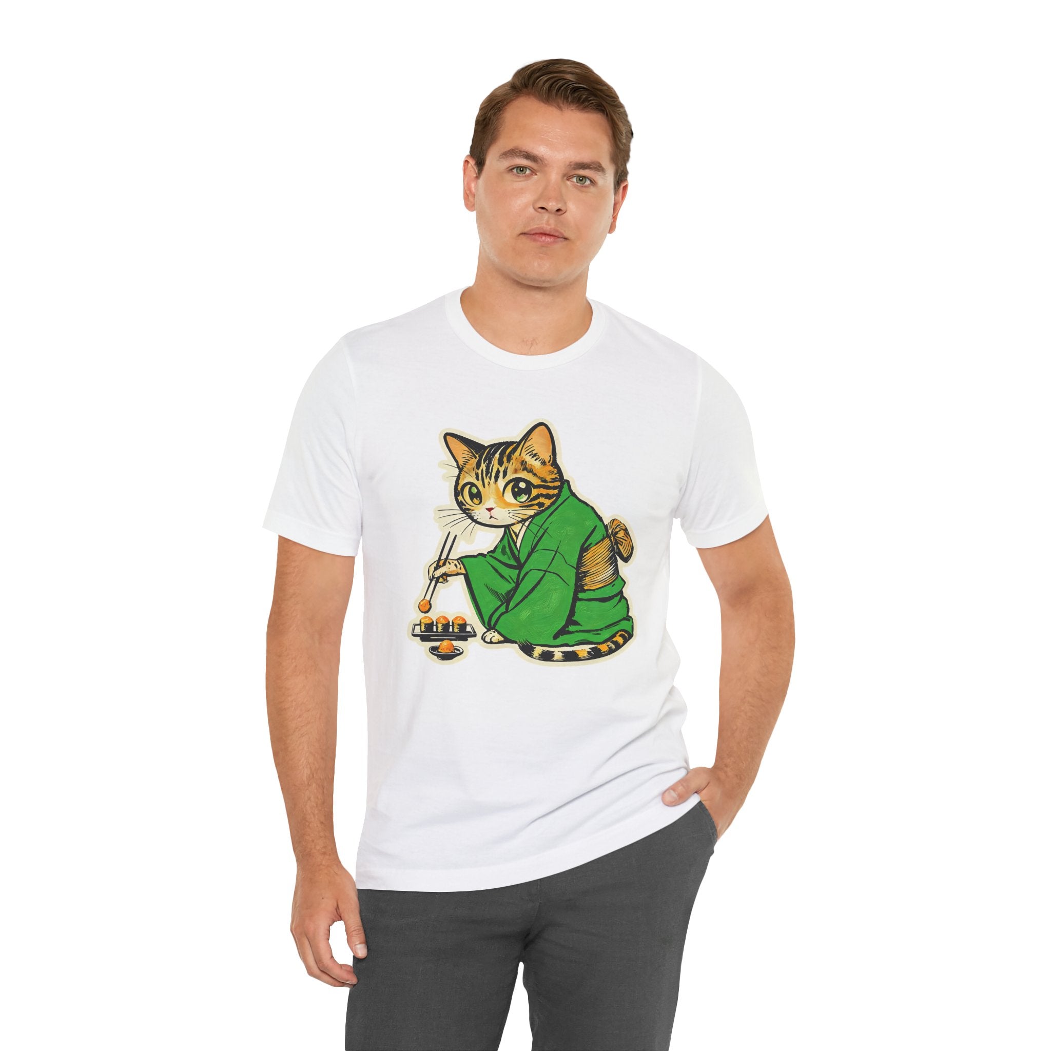 Kawaii Bengal Kimono Cat Shirt  Sushi Cat Tee