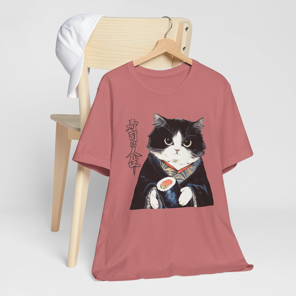 Japanese Neko Cat Tee | Cat in Kimono Shirt