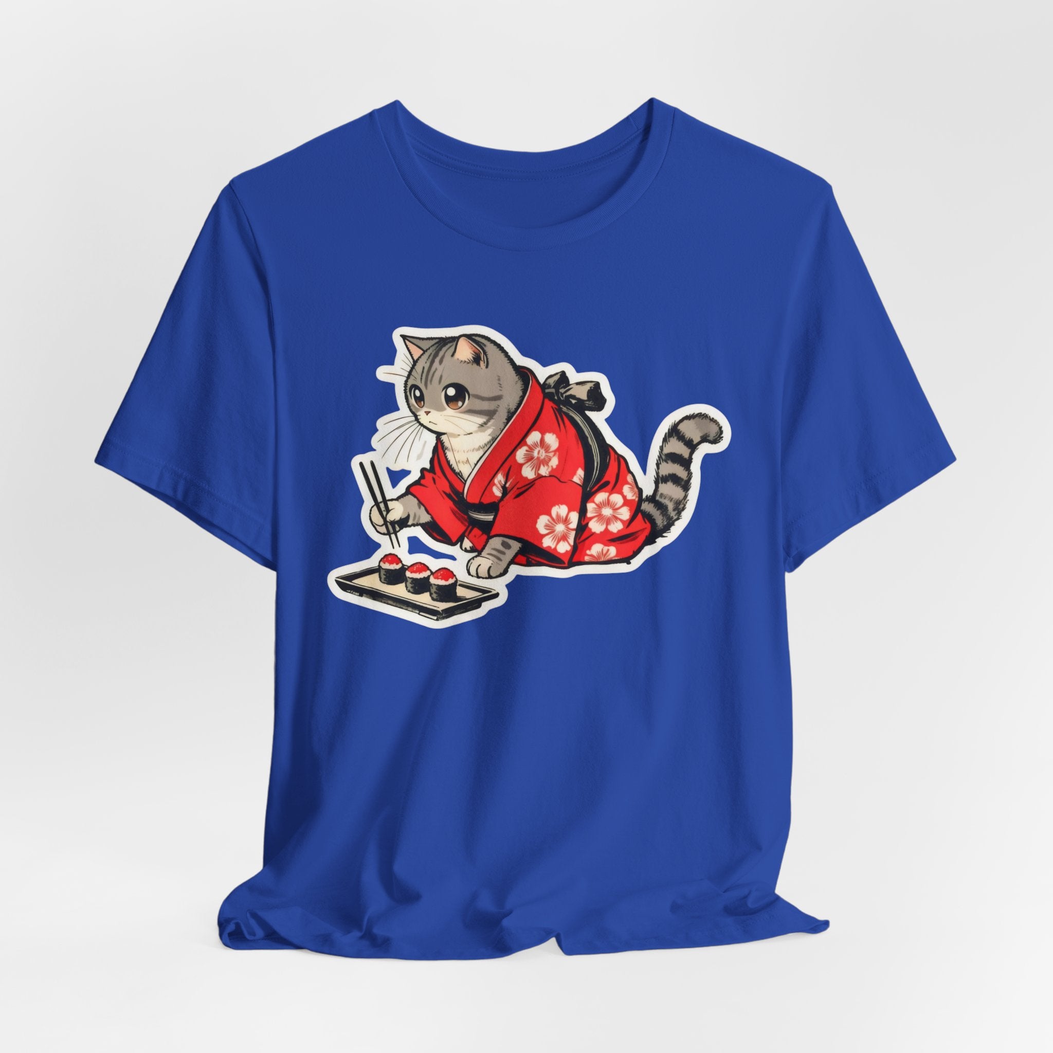Sushi Cat T-Shirt - Kawaii Kimono Cat