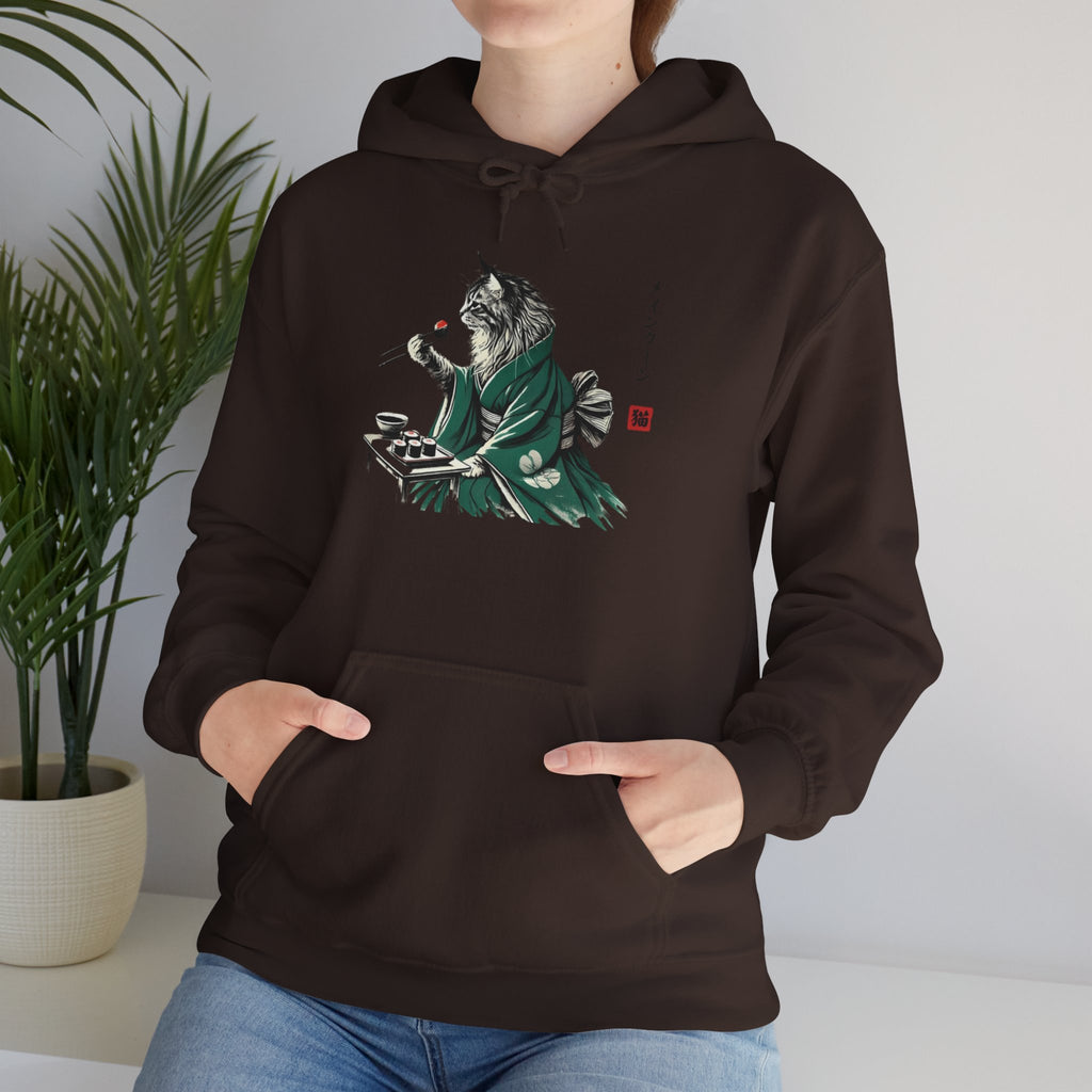 Maine Coon Cat Sushi Hoodie