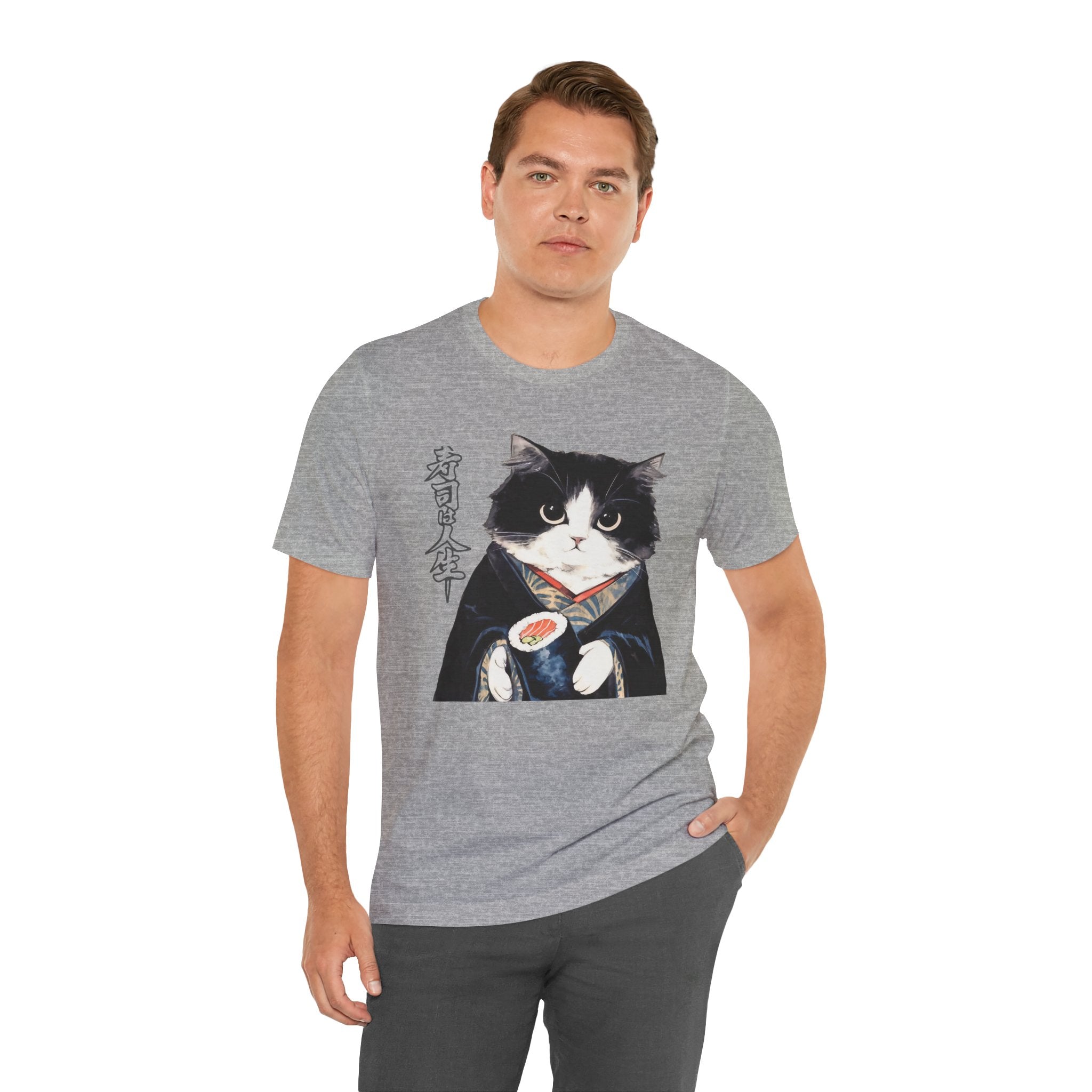 Japanese Neko Cat Tee | Cat in Kimono Shirt