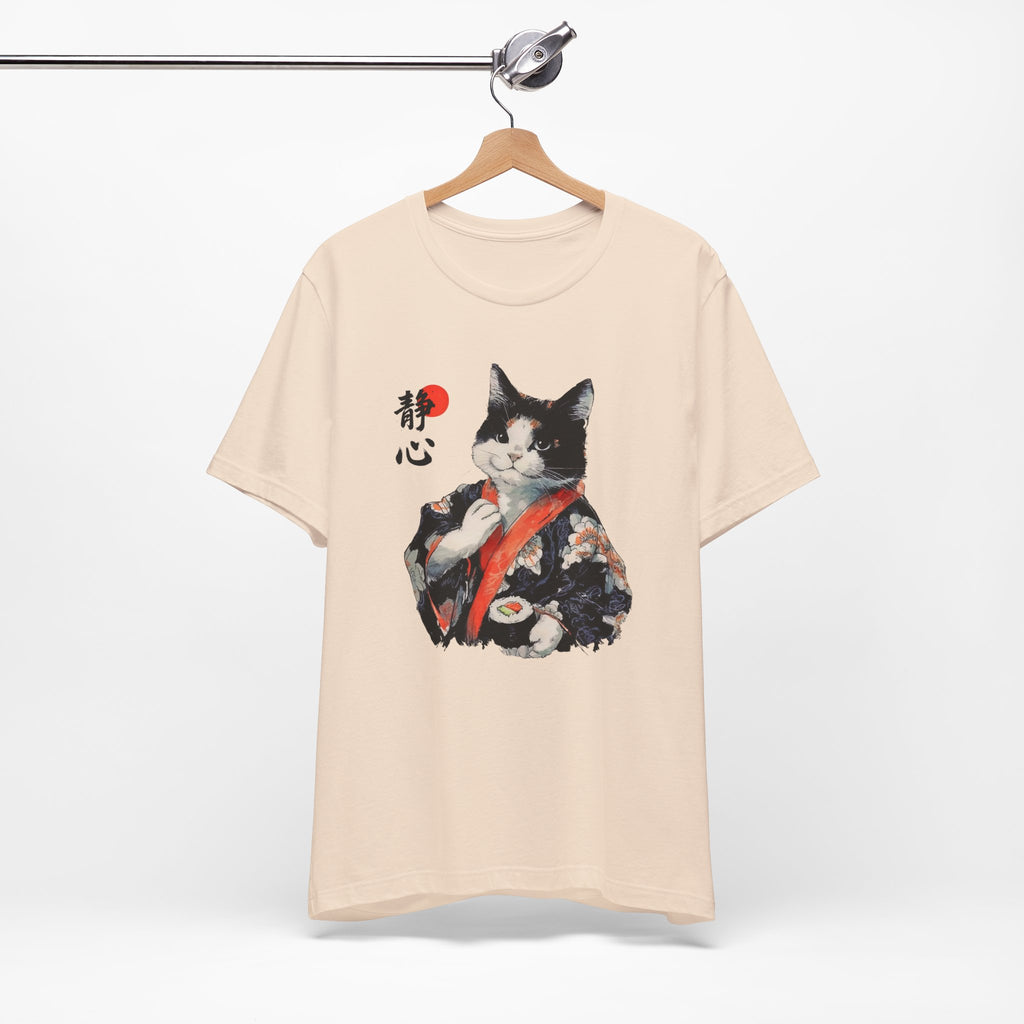 Sushi Cat T-Shirt | Japanese Kimono Neko