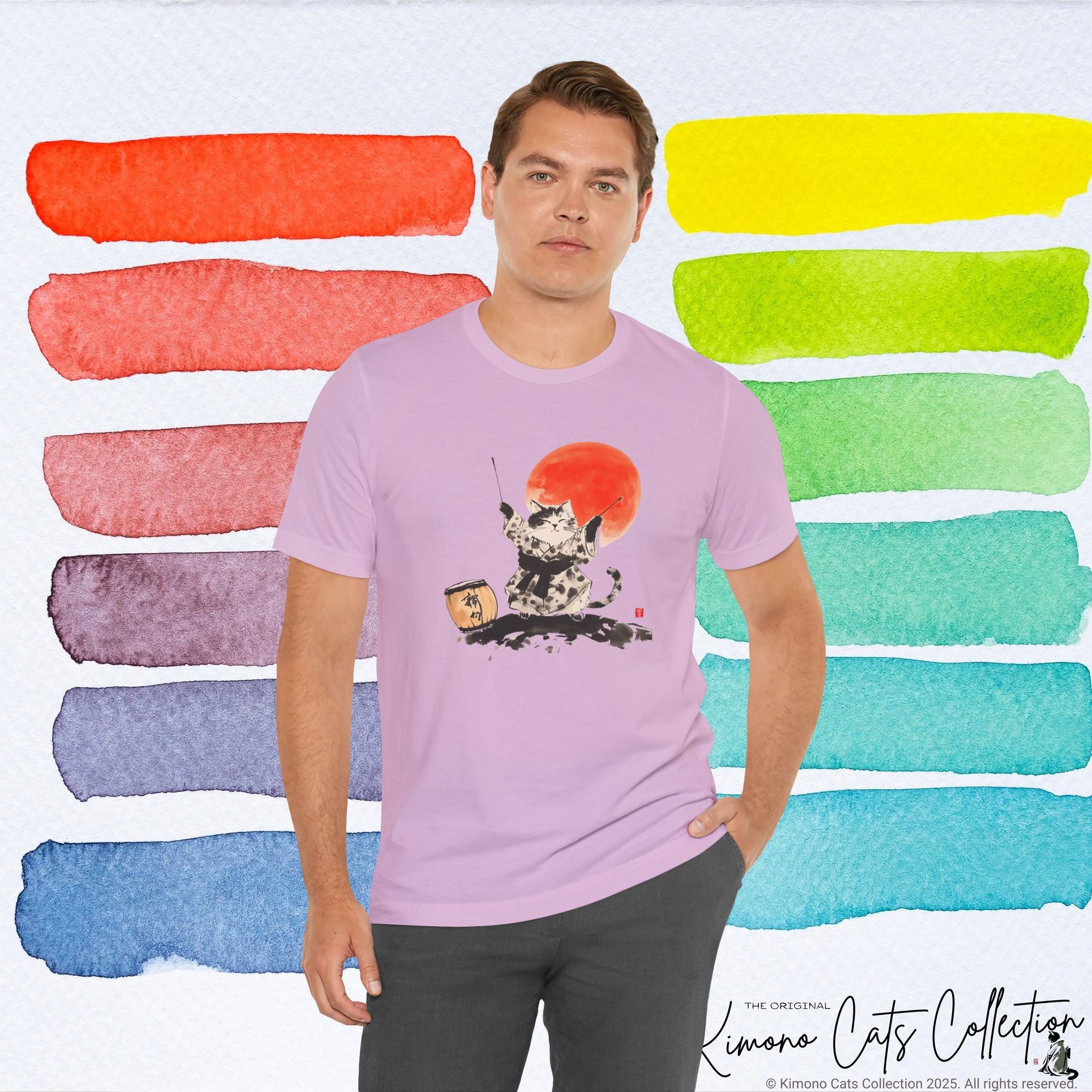 Taiko Drum Cat Tee – Unisex