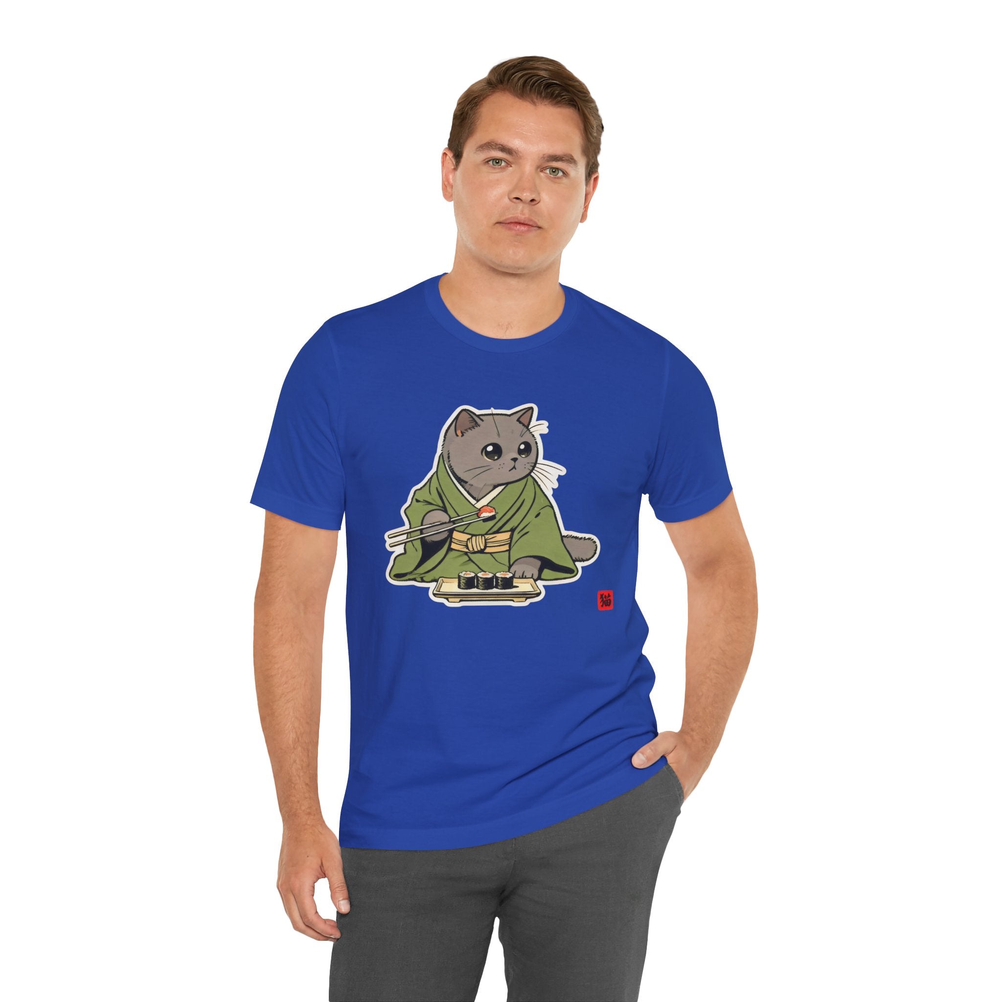 Sushi Cat Shirt - Adorable Japanese Cat Tee for British Shorthair Lovers - Kimono Cats Collection