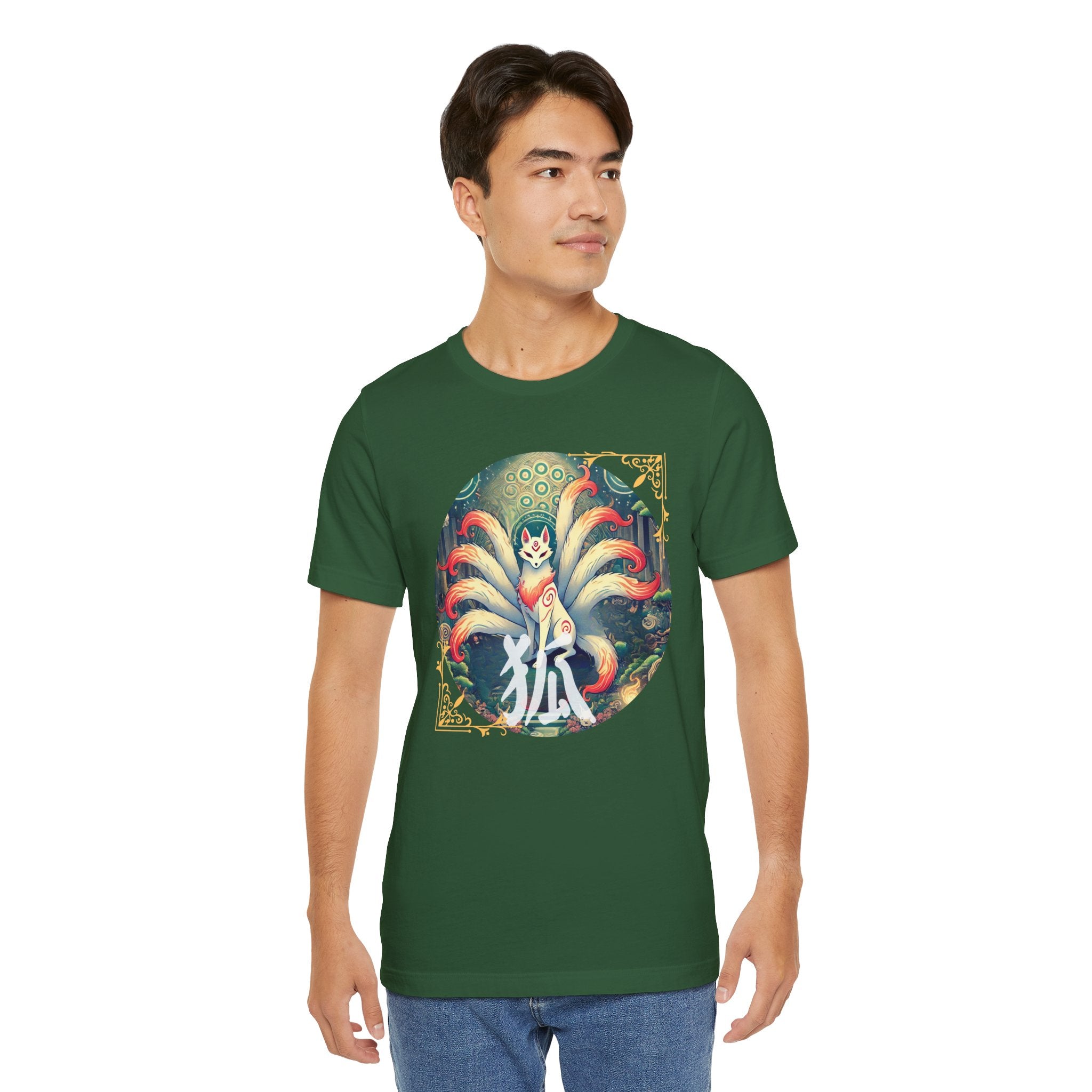 Japanisches Fuchs-T-Shirt: Mystisches Kitsune Yokai