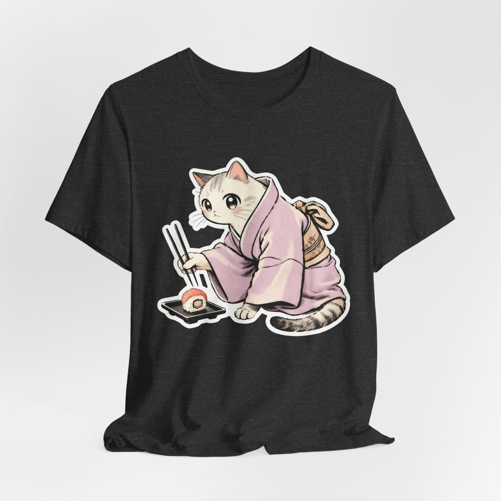 Sushi Cat Shirt - Japanese Kimono Cat Tee