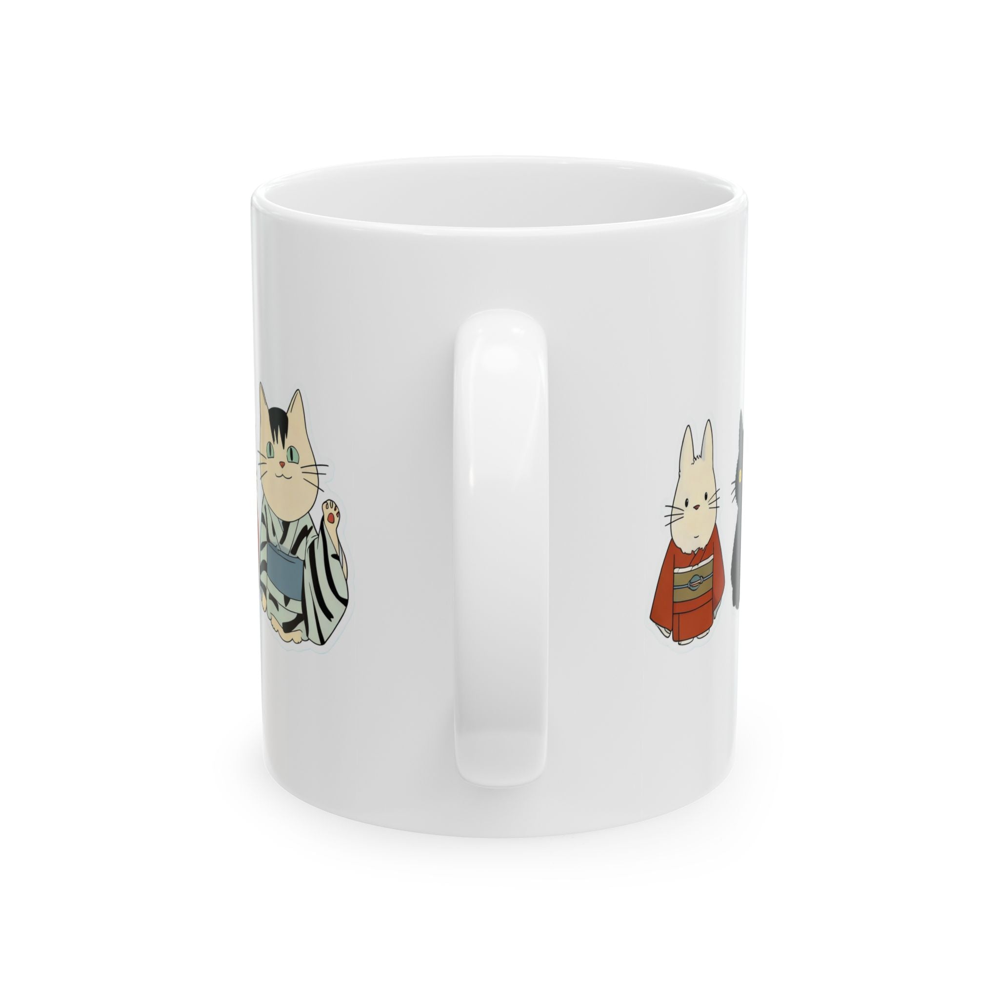 Kawaii Kimono Cats Ceramic Mug - Japan Cats in Kimonos Mug (11oz, 15oz) - Kimono Cats Collection