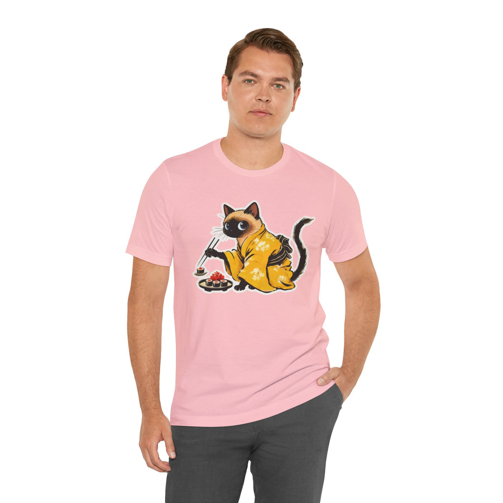 Kawaii Sushi Cat Tee - Japanese Cat Shirt
