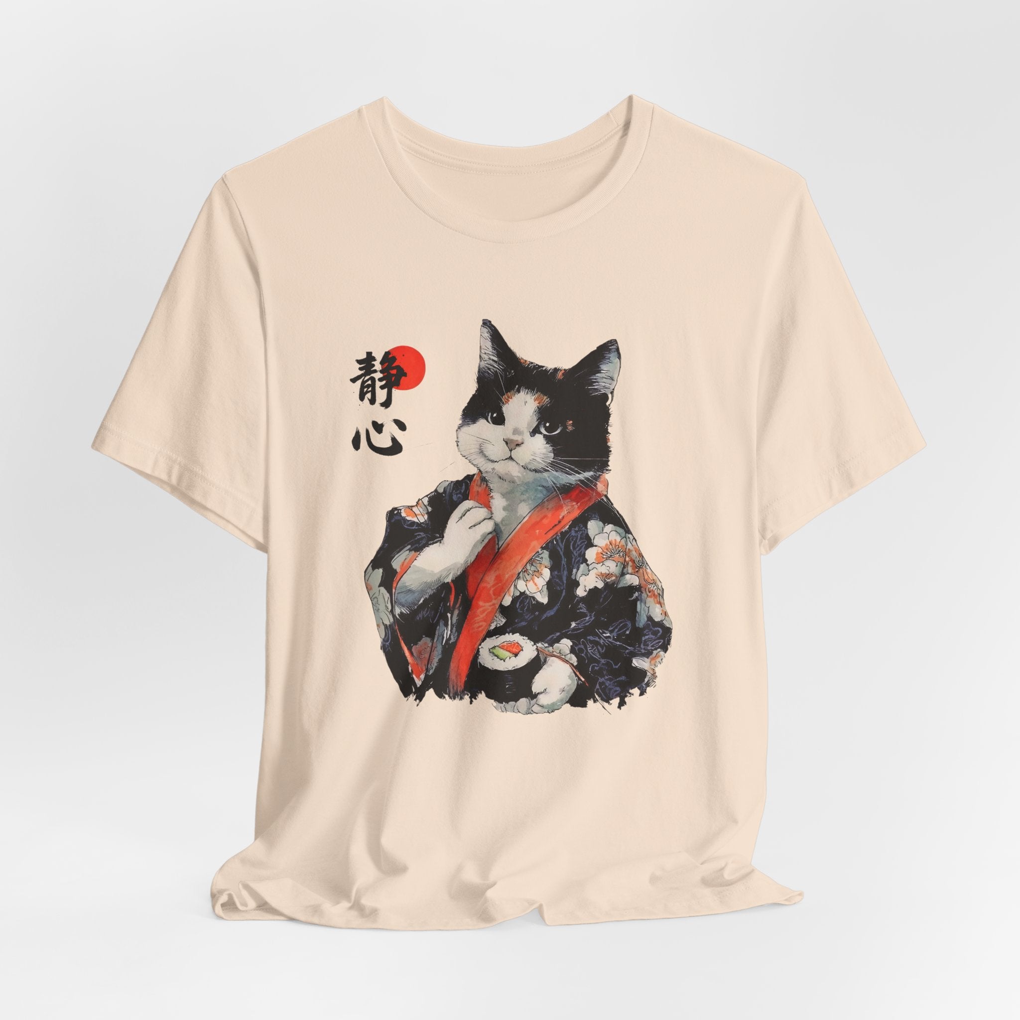 Sushi Cat T-Shirt | Japanese Kimono Neko