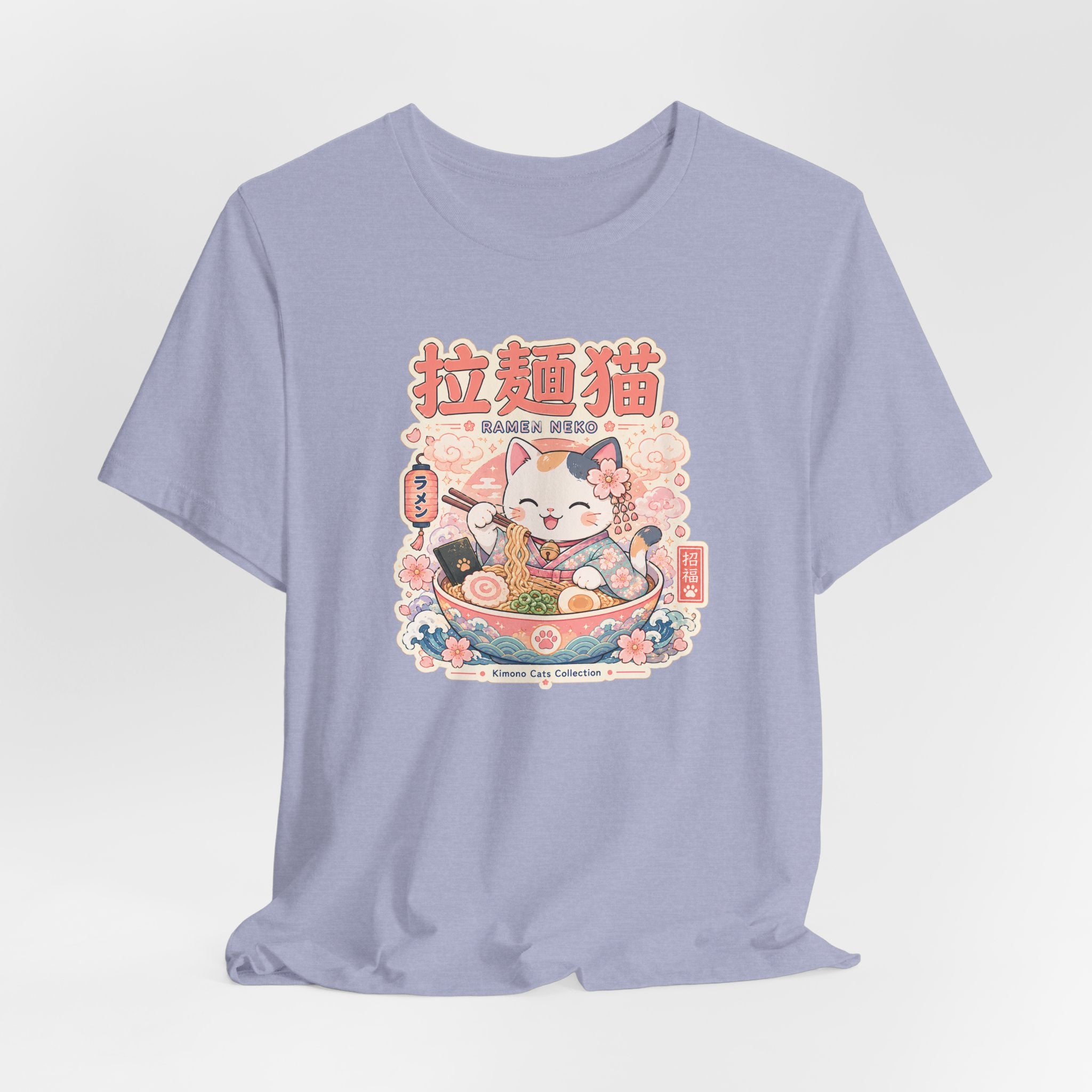 Ramen Neko Tee — Cute Maneki Cat Ramen Bowl Japanese Style T‑Shirt