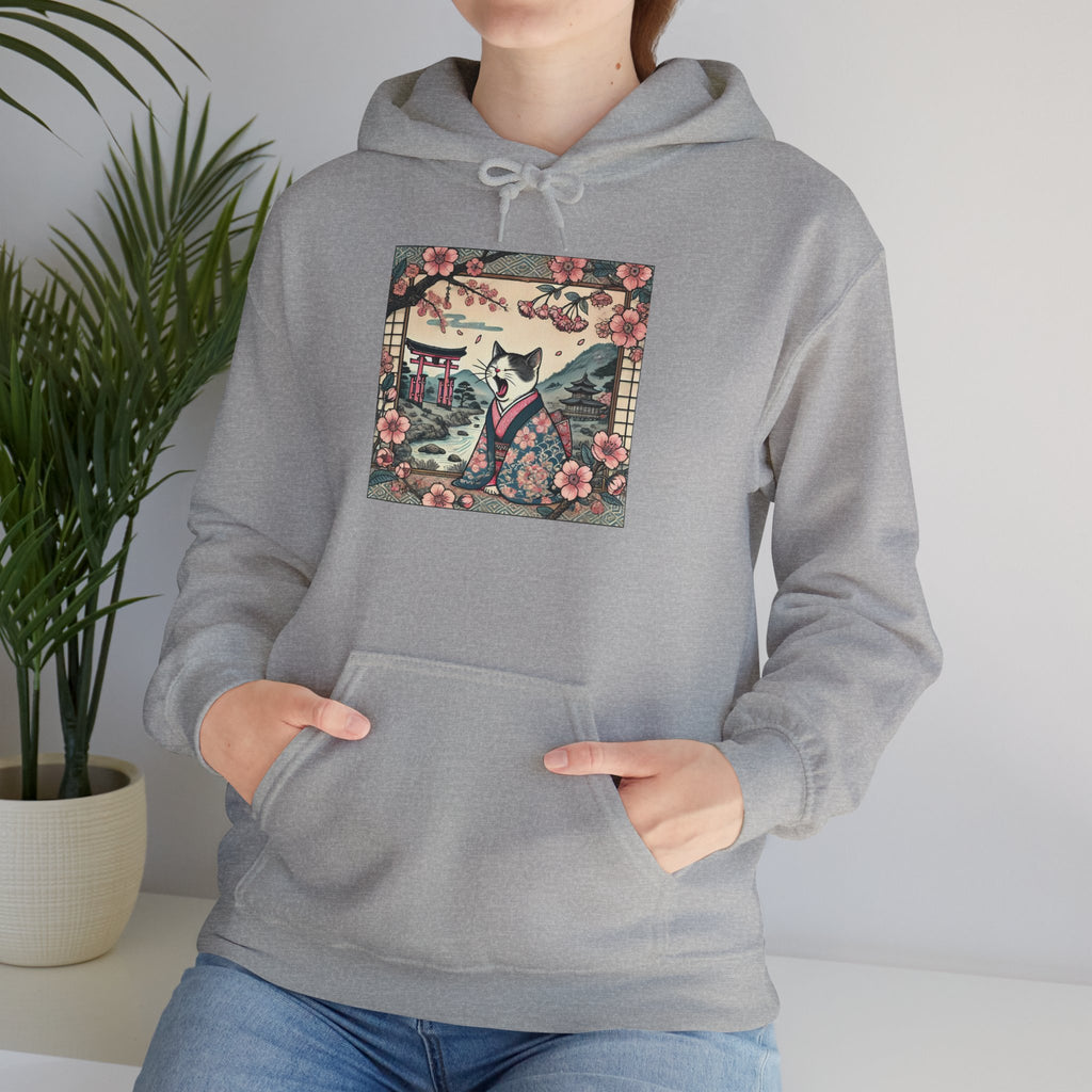 Geisha Cat Hoodie - Unisex