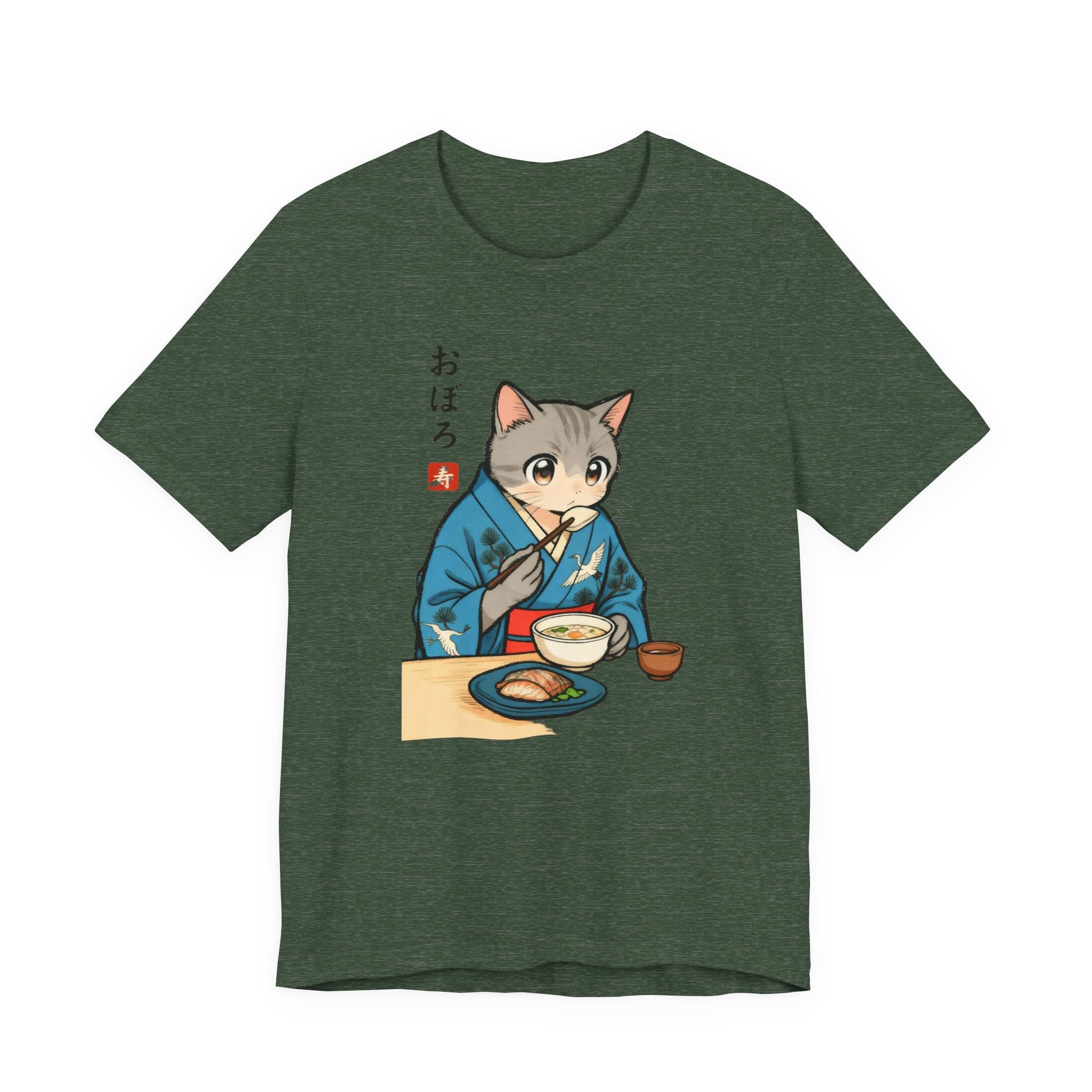 Noodle Kimono Cat Shirt - Japanese Comfort Meal Cat Tee