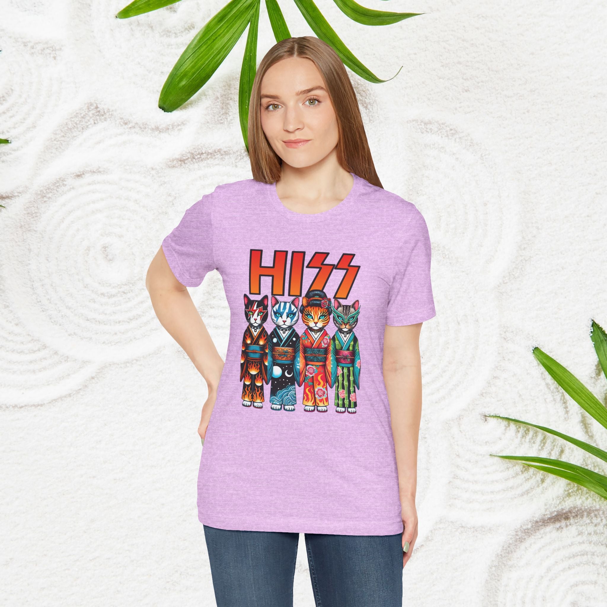 HISS Lustige Kimono-Katzen - Unisex T-Shirt