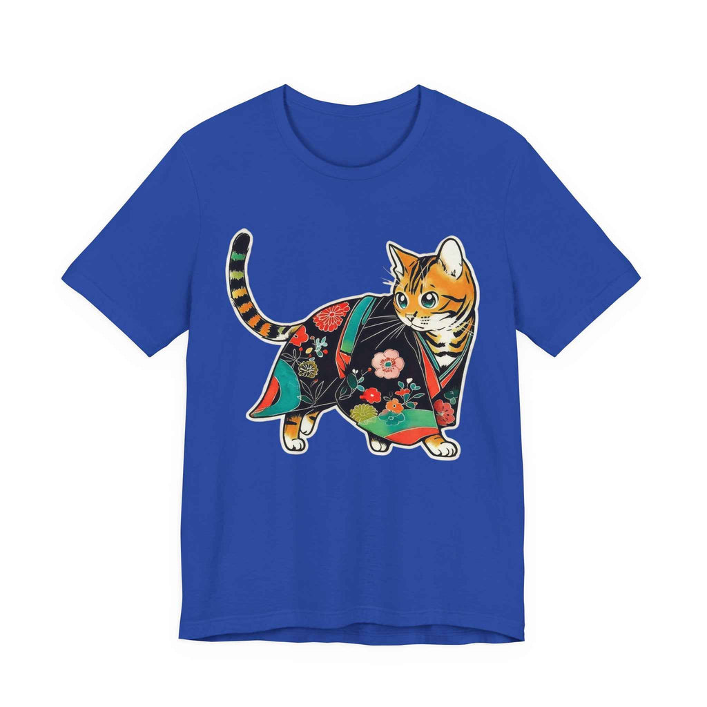 Japanese Kawaii Cat Shirt Quiet Cute Kimono Tee