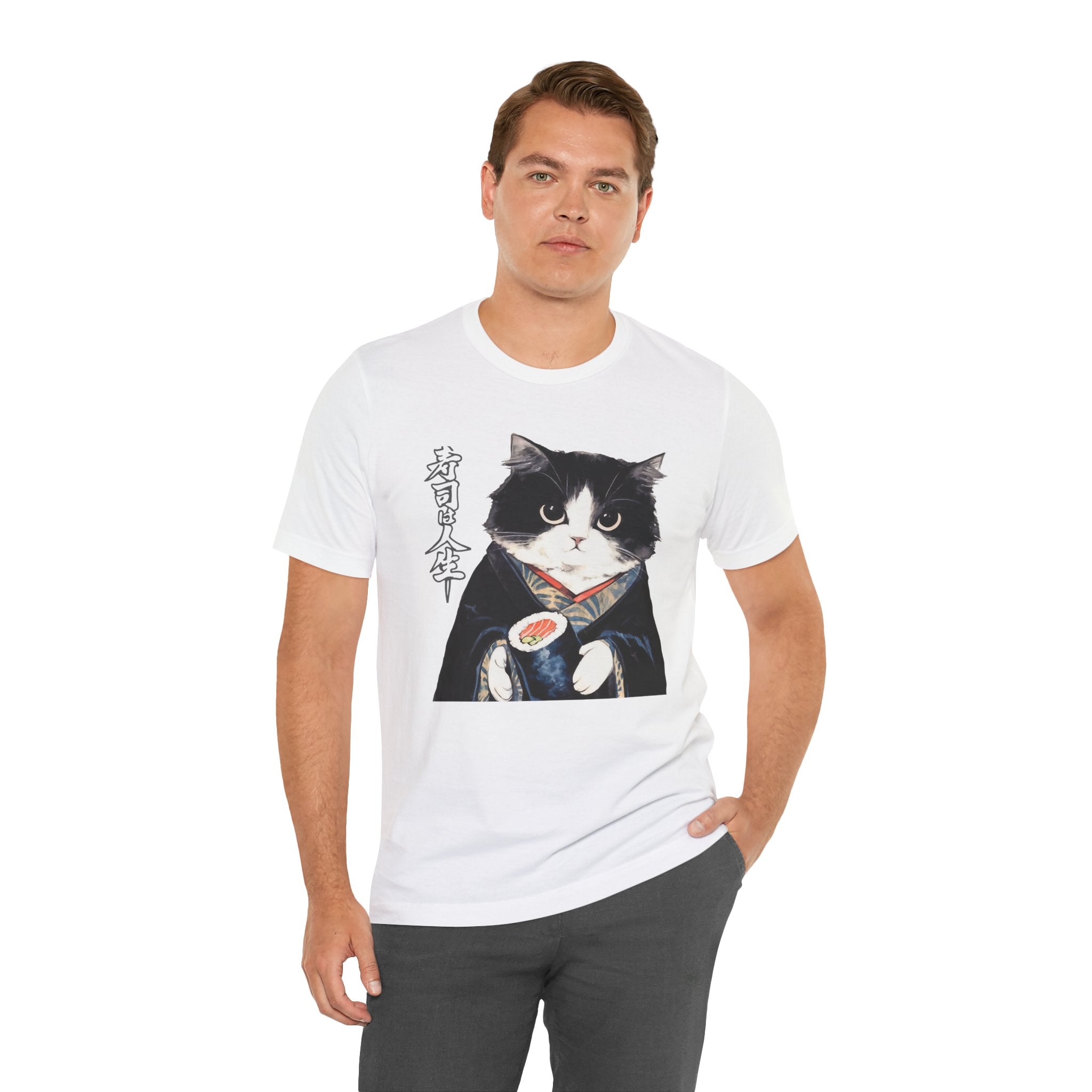 Japanese Neko Cat Tee | Cat in Kimono Shirt
