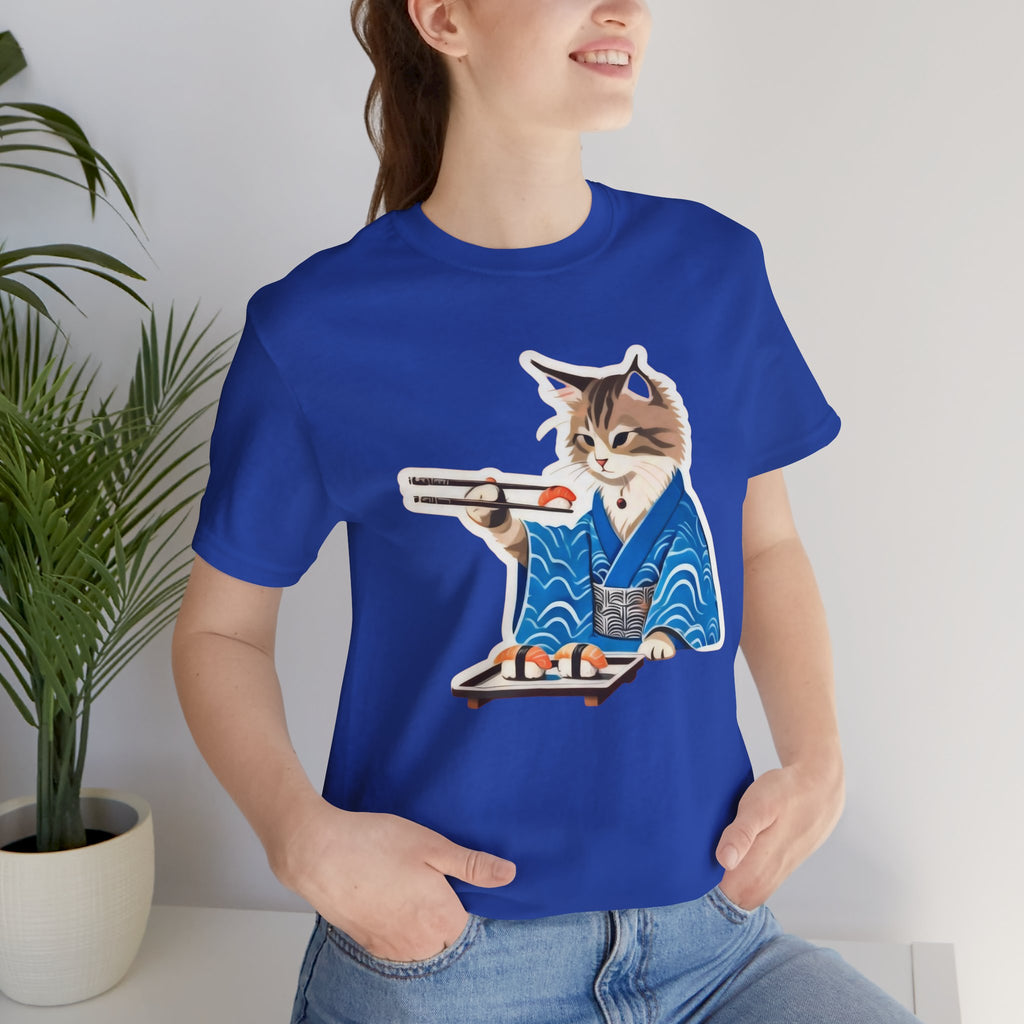 Cute Sushi Cat Shirt - Japanese Kimono Cat Tee
