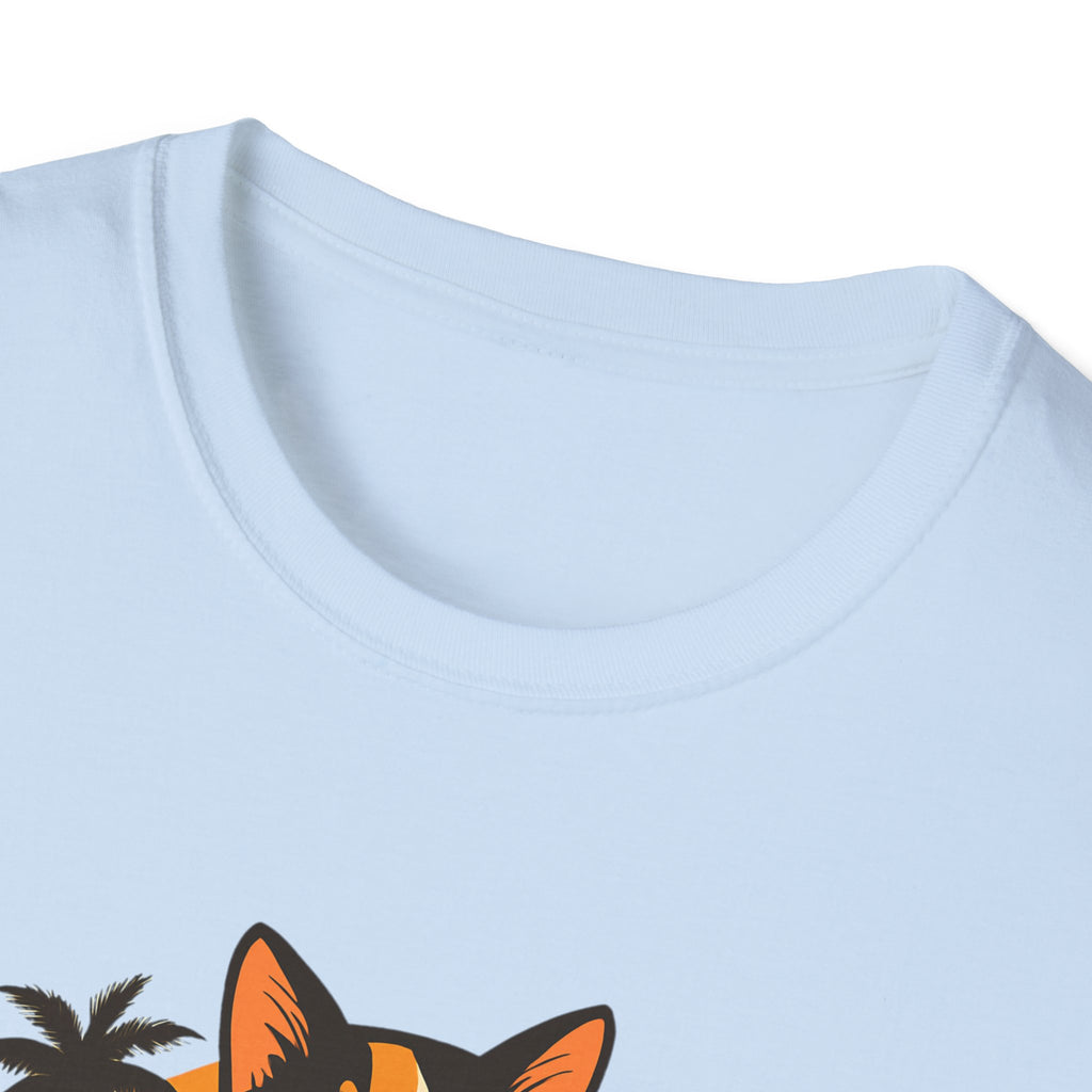 Sushi Cat Just Roll With It Tee - Cat-Themed Graphic Shirt