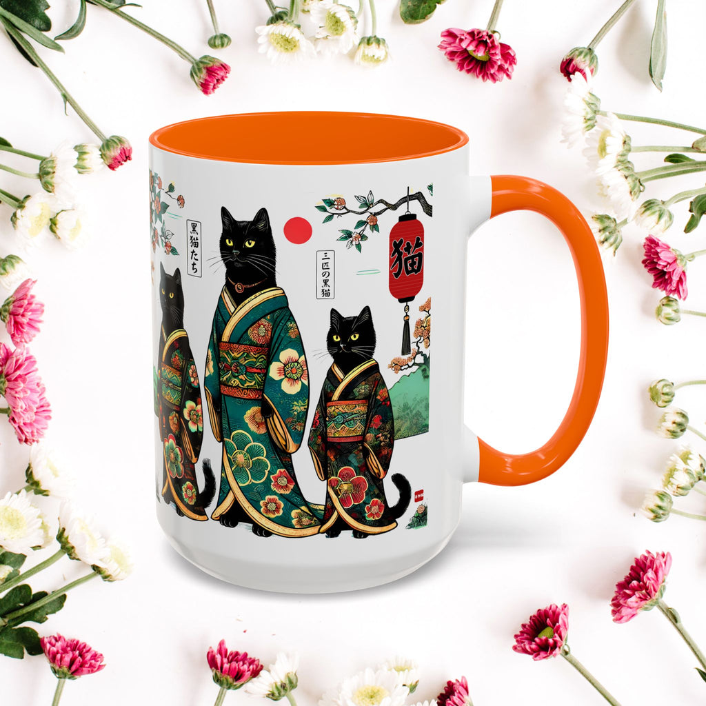 Black Cats Mug, 11-15oz