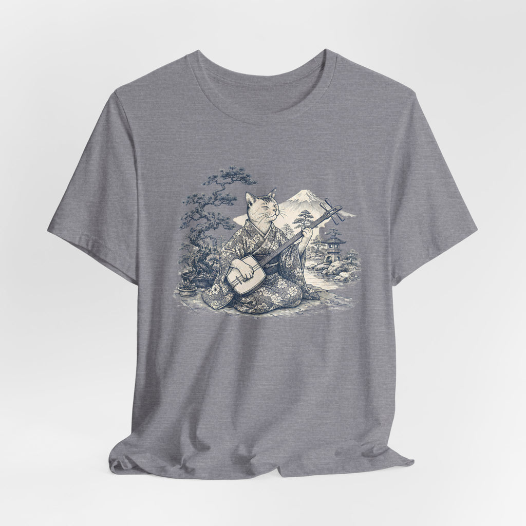 Foxy Banjo Graphic Tee — Vintage Fox Playing Banjo Nature T-Shirt