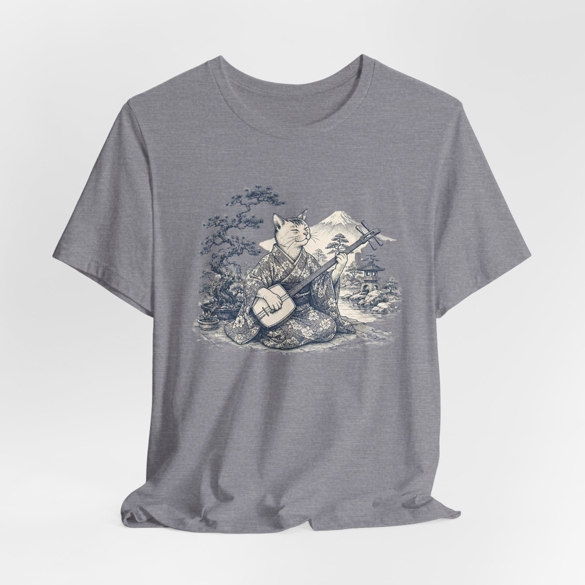 Foxy Banjo Graphic Tee — Vintage Fox Playing Banjo Nature T-Shirt