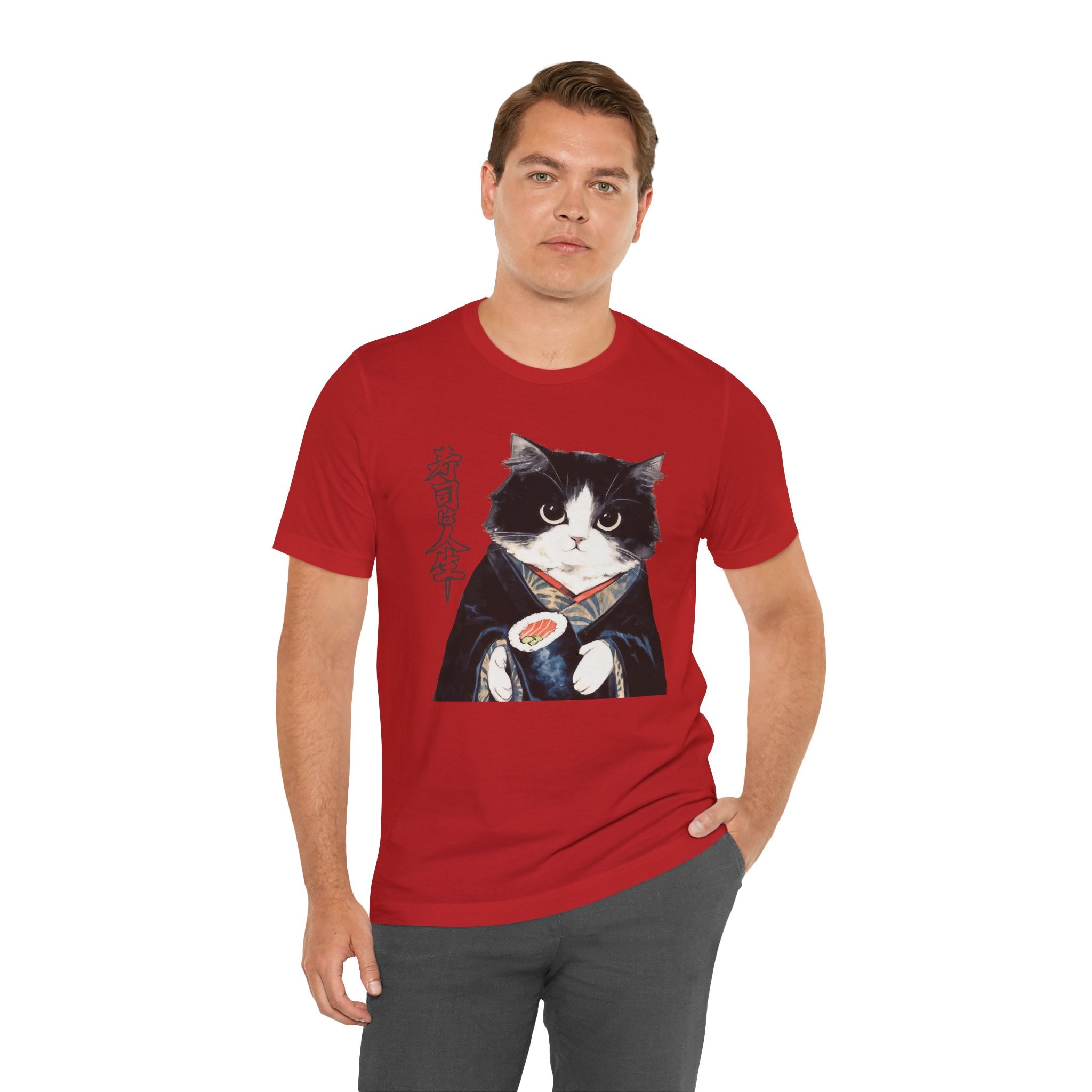 Japanese Neko Cat Tee | Cat in Kimono Shirt