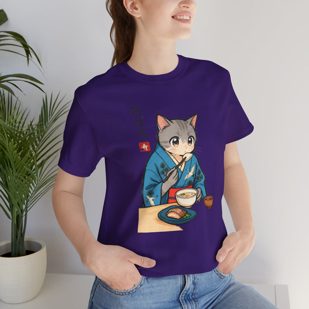 Noodle Kimono Cat Shirt - Japanese Comfort Meal Cat Tee