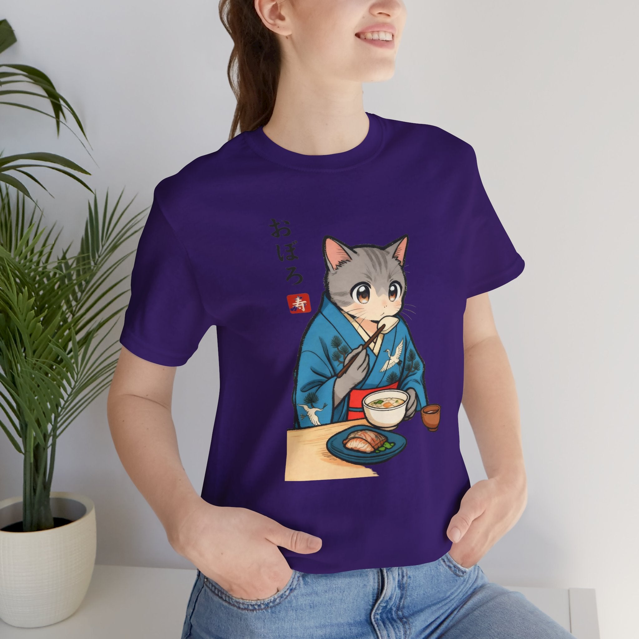 Noodle Kimono Cat Shirt - Japanese Comfort Meal Cat Tee