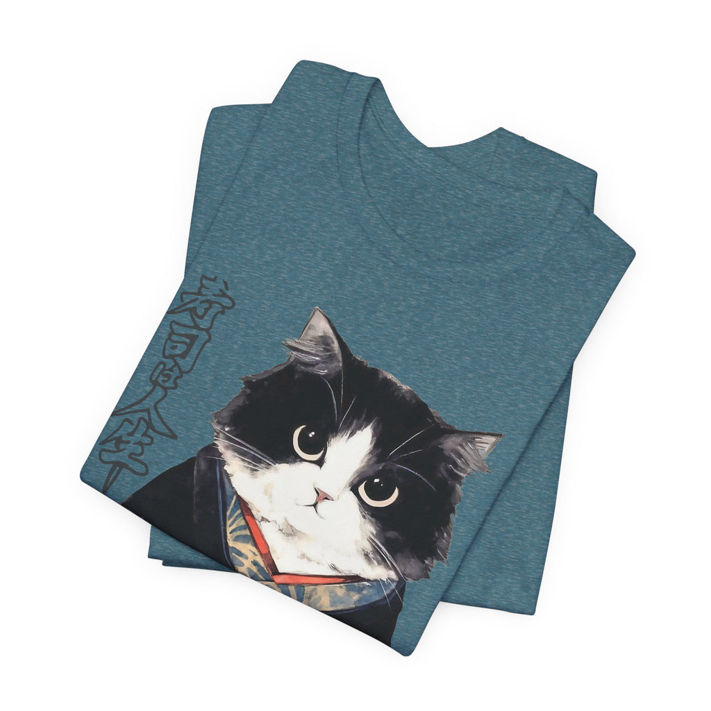 Japanese Neko Cat Tee | Cat in Kimono Shirt