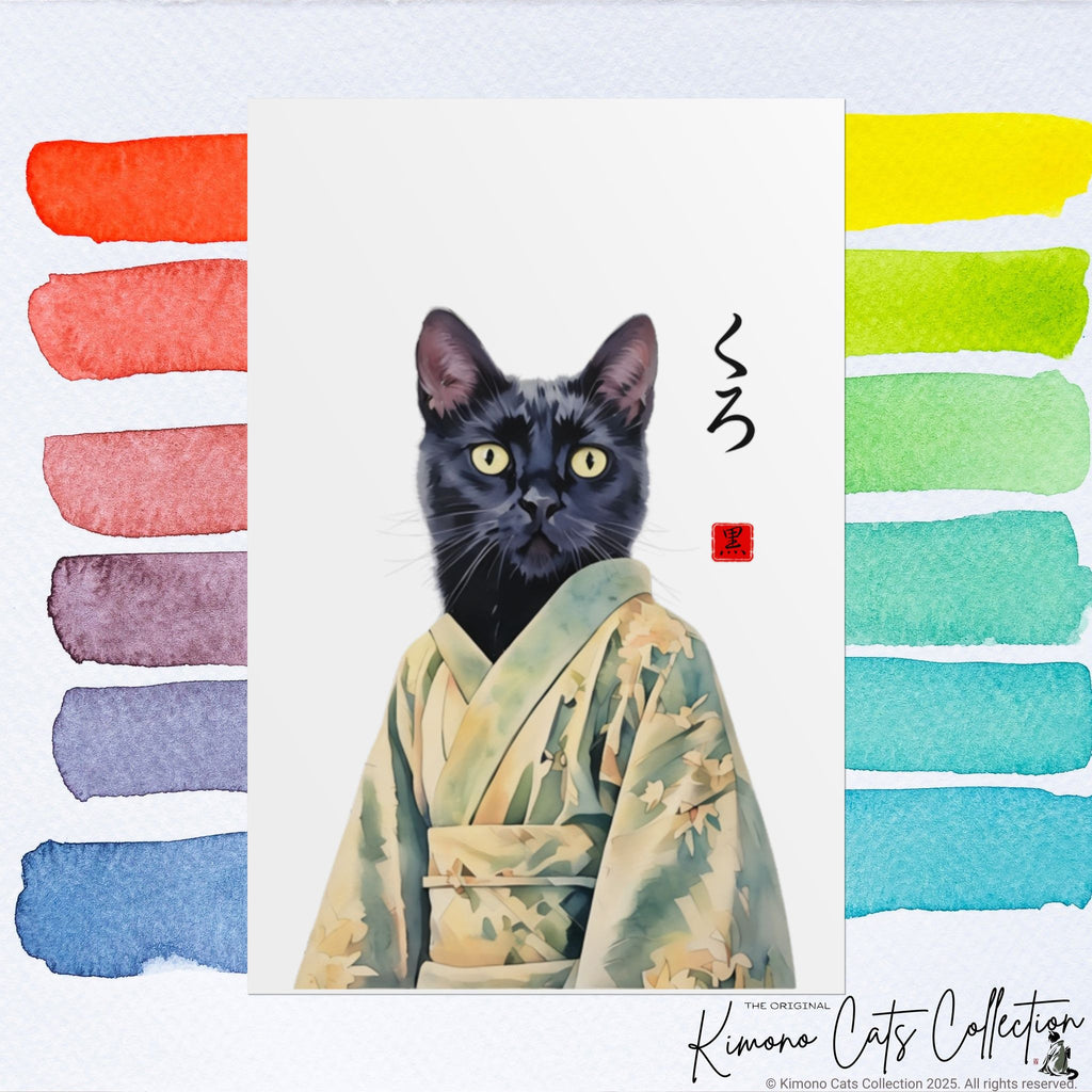 Custom Kimono Pet Portrait – Personalized Japanese-Style Pet Artwork