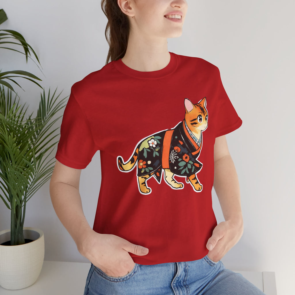 Peaceful Kimono Cat Shirt - Zen Japan Tee for Cat Lovers - Kimono Cats Collection