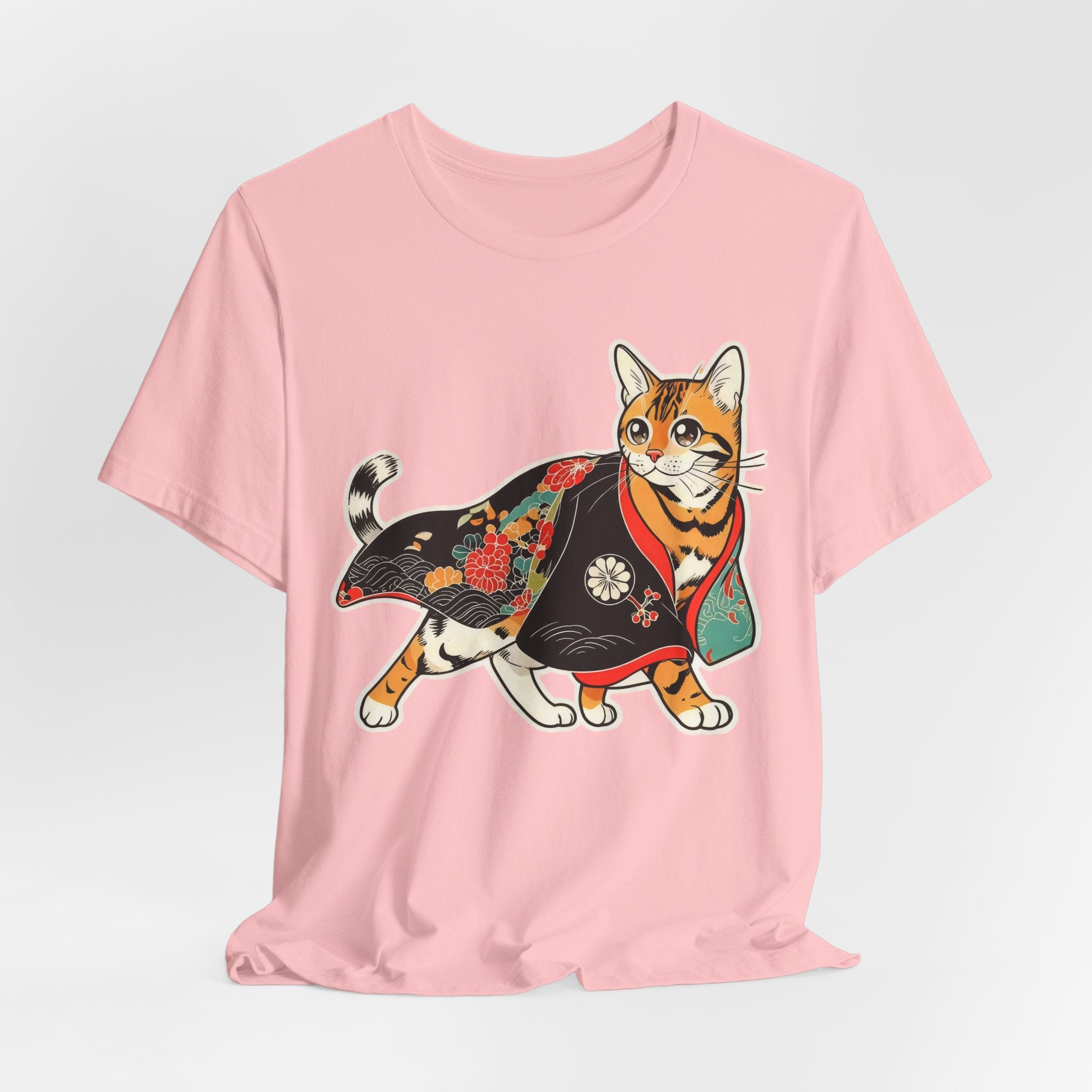 Japanese Neko Cat Shirt Calm Gift Tee, Kimono Neko Bengal