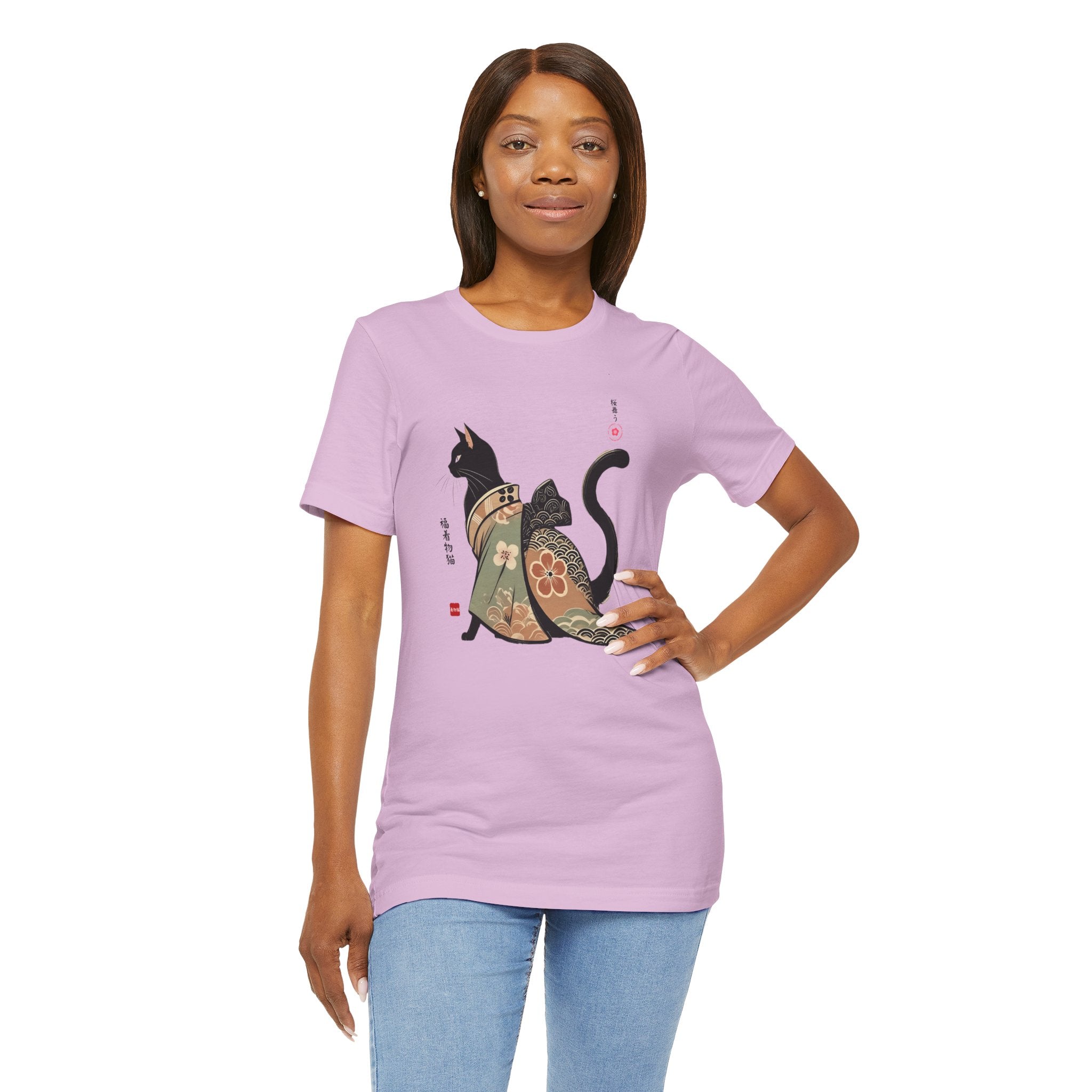 Lucky Kimono Cat Tee – Unisex