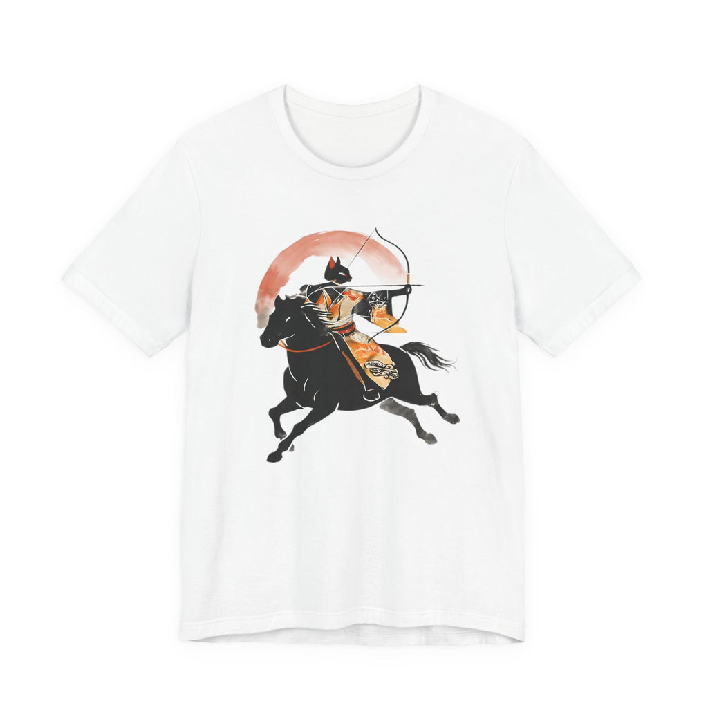 Year of the Horse Archer Cat T-Shirt | Japanese Zodiac Ukiyo-e Kimono Neko