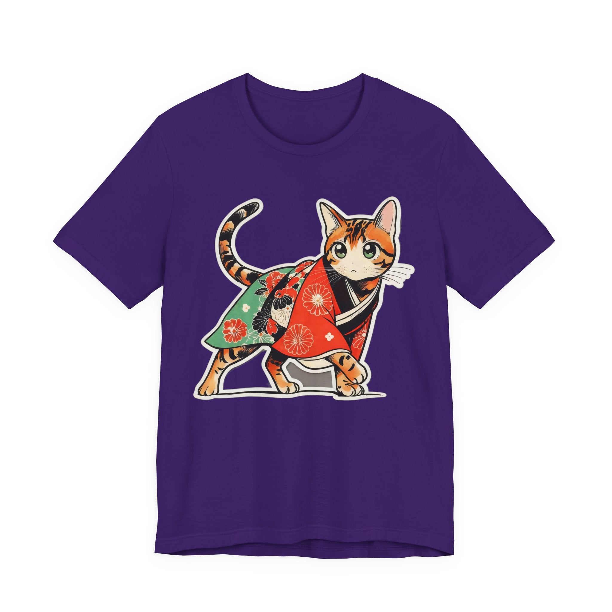 Japanese Kimono Cat Shirt Soft Calm Tee