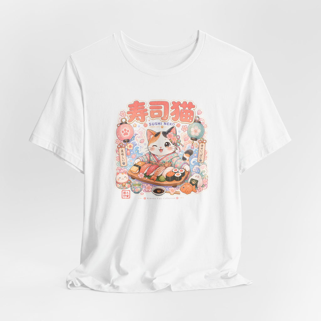 Sushi Cat T-Shirt — Cute Japanese Kawaii Sushi Graphic Tee