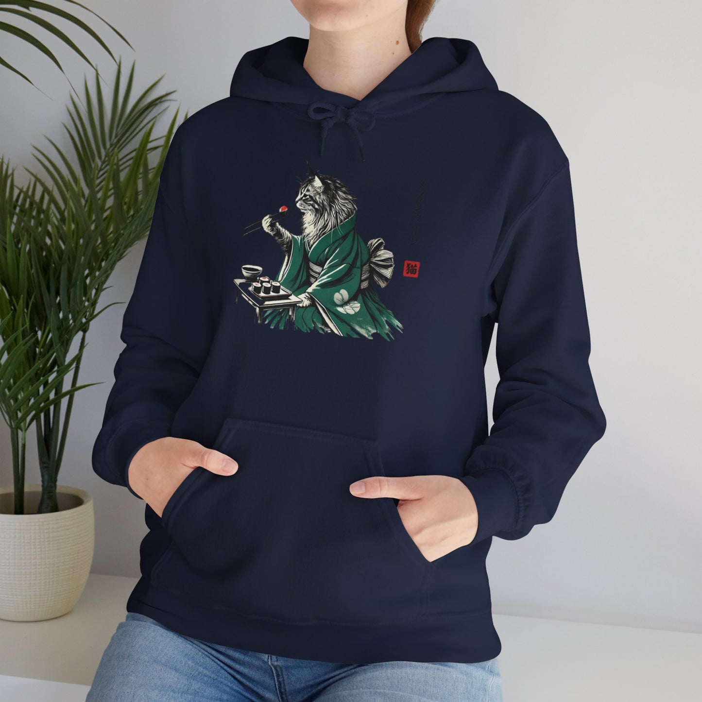 Maine Coon Cat Sushi Hoodie