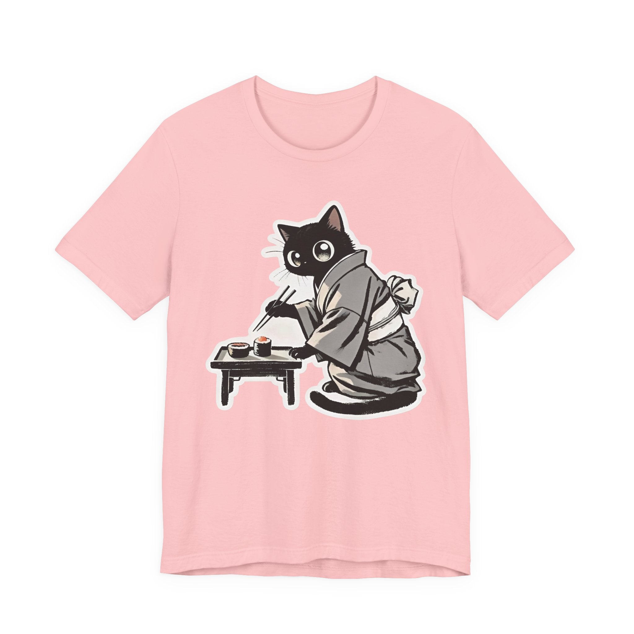 Sushi Cat T-Shirt | Adorable Japanese Cat in Kimono Design - Kimono Cats Collection