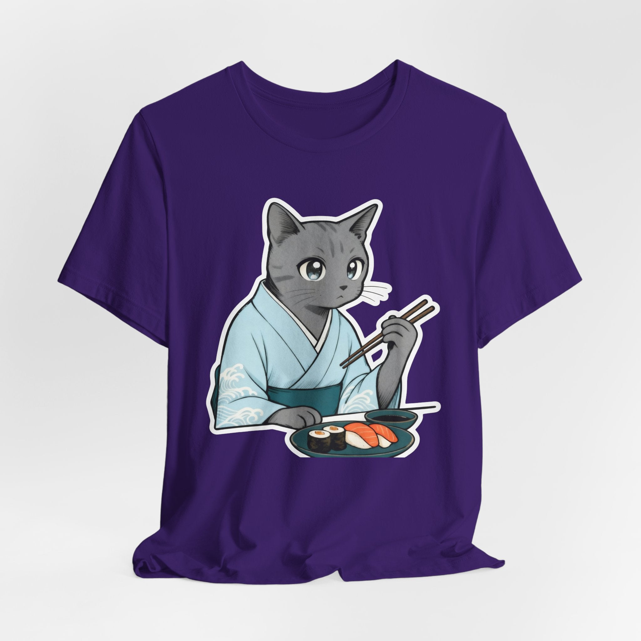 Sushi Kimono Cat Shirt - Japanese Dinner Date Cat Tee