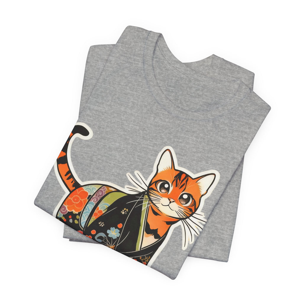 Kawaii Kimono Cat Shirt Japan Gift Tee