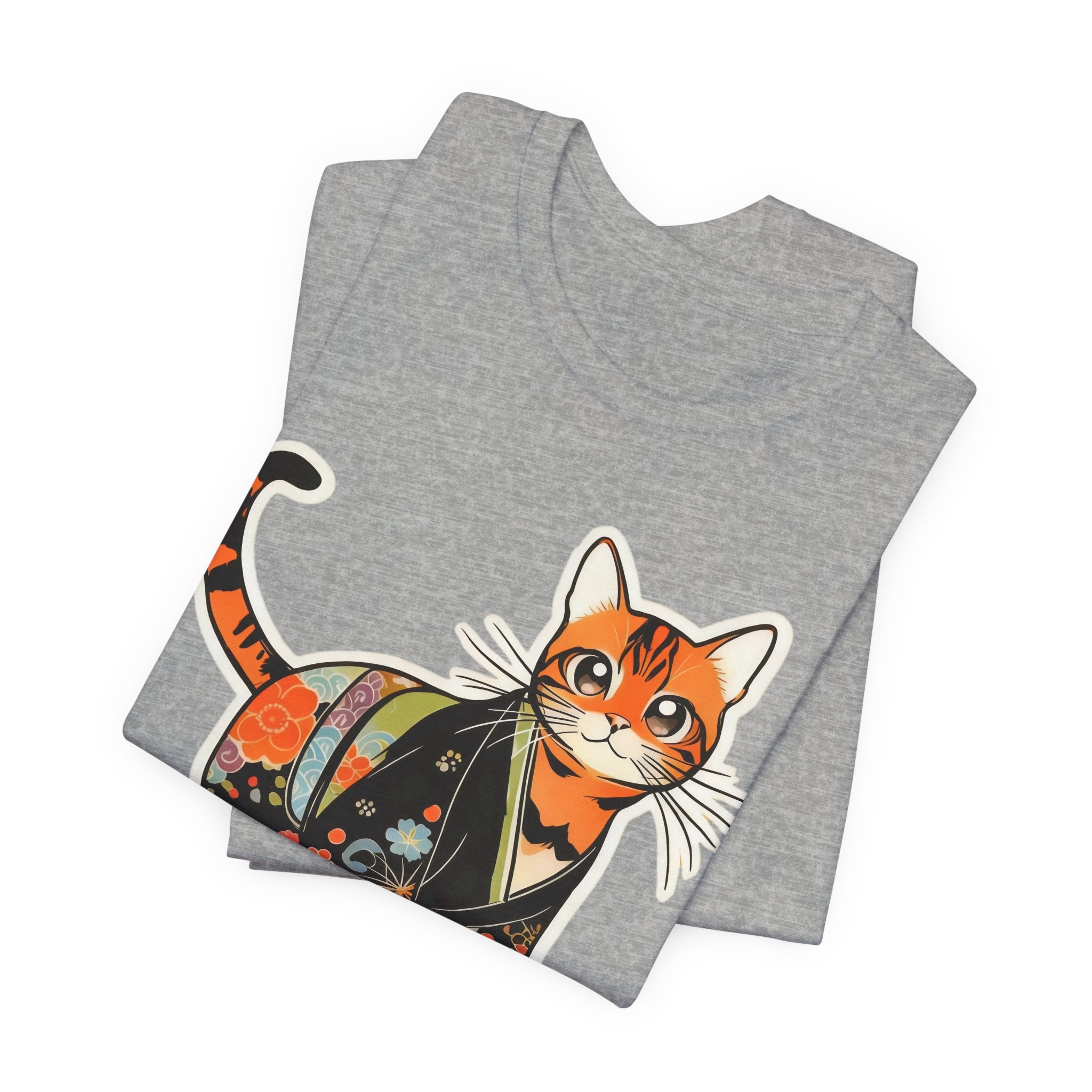 Kawaii Kimono Cat Shirt Japan Gift Tee