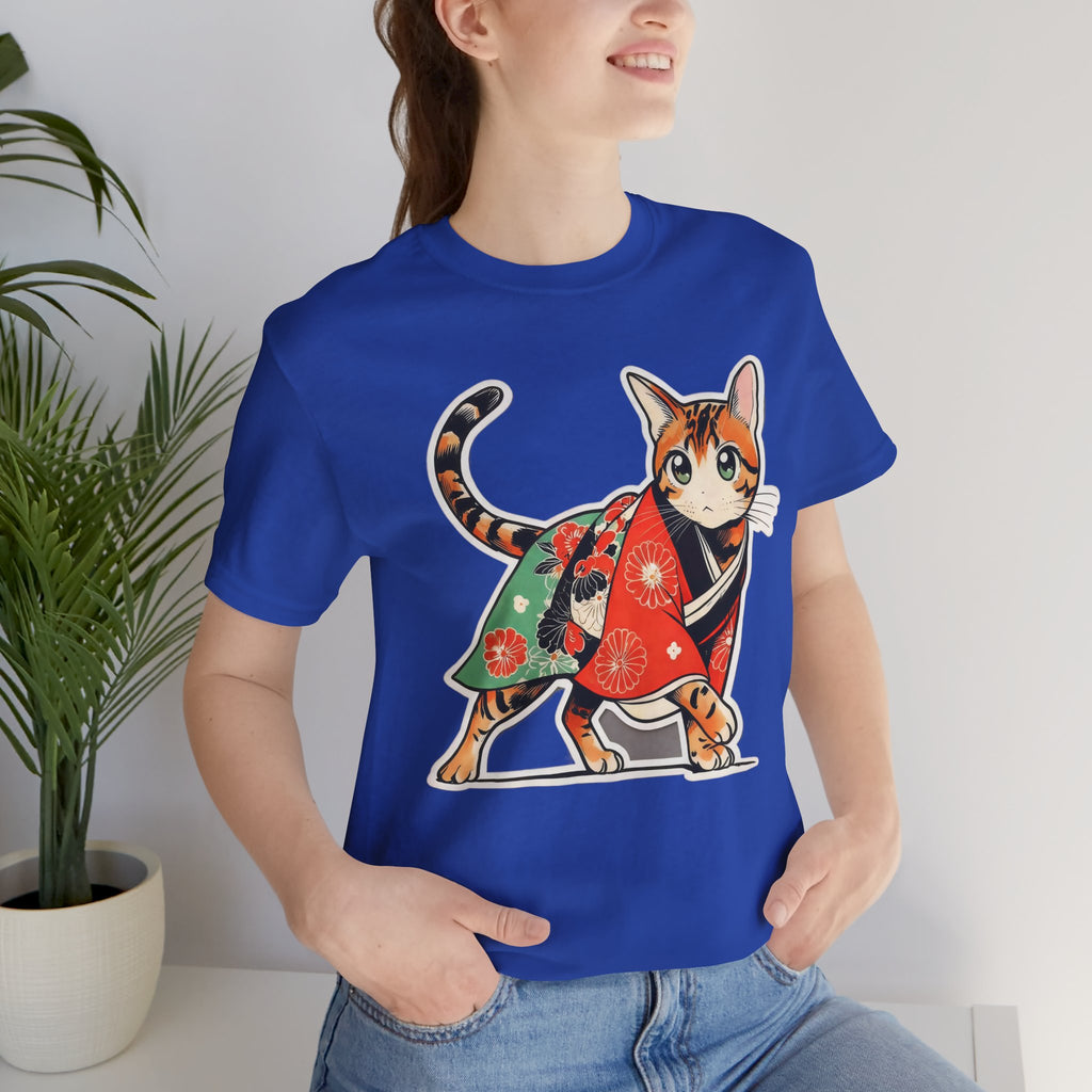 Japanese Kimono Cat Shirt Soft Calm Tee