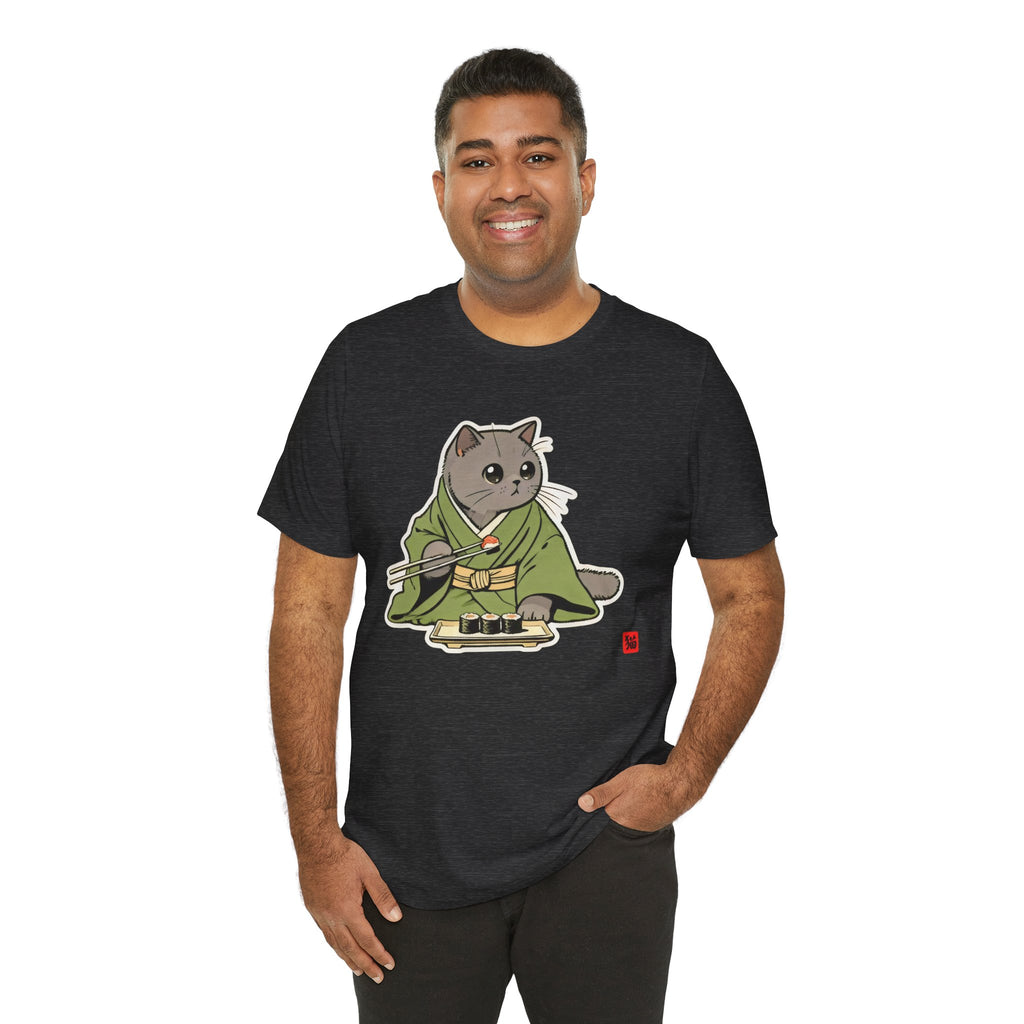 Sushi Cat Shirt - Adorable Japanese Cat Tee for British Shorthair Lovers - Kimono Cats Collection