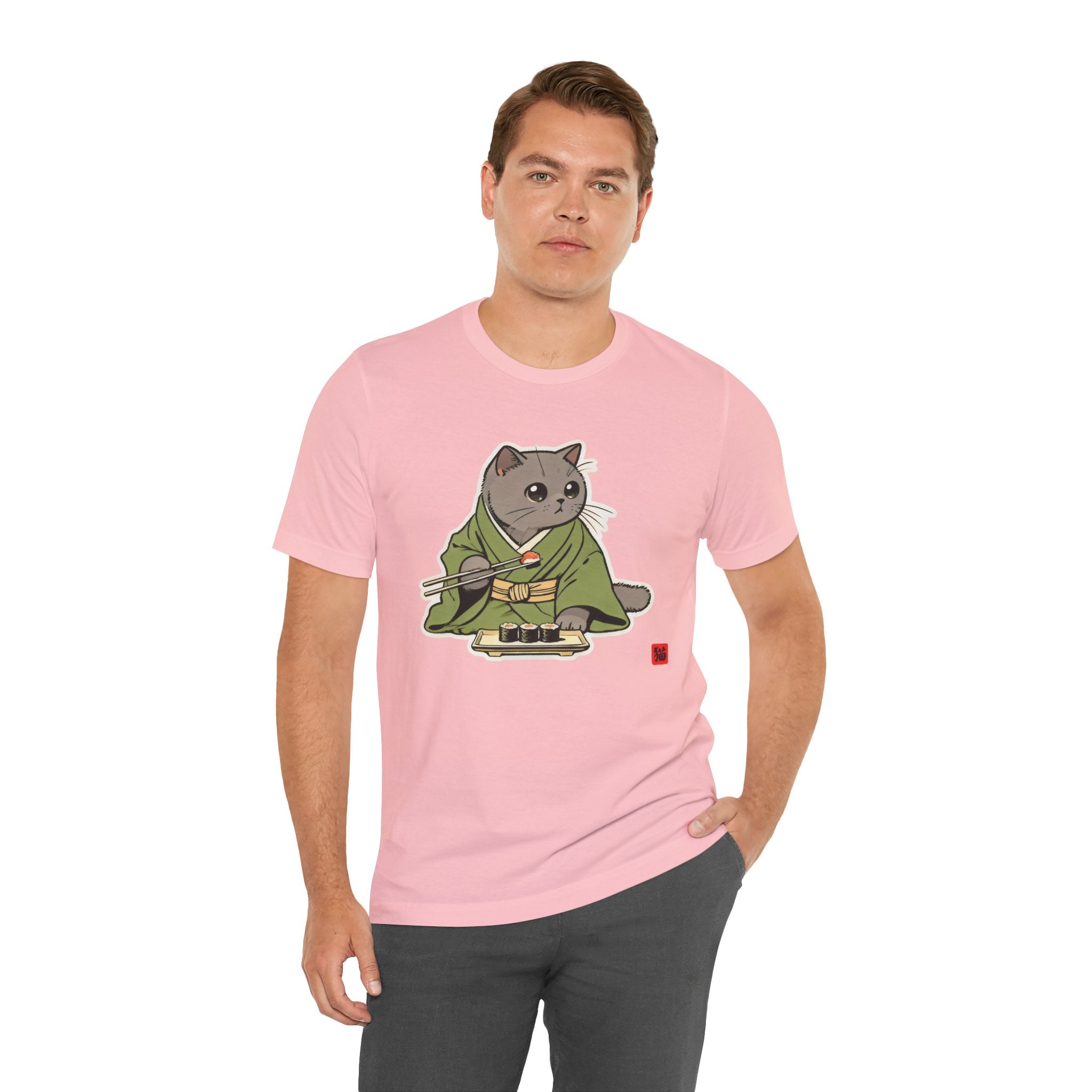 Sushi Cat Shirt - Adorable Japanese Cat Tee for British Shorthair Lovers - Kimono Cats Collection