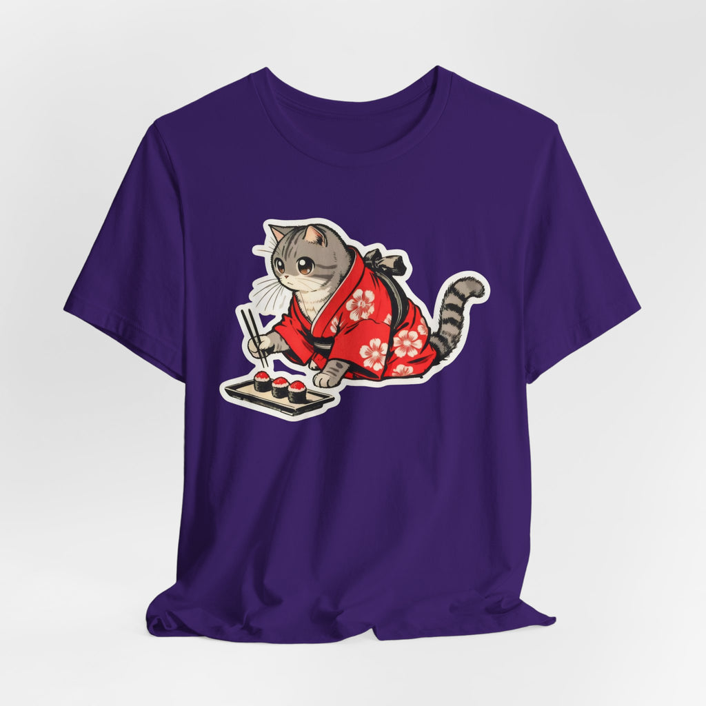 Sushi Cat T-Shirt - Kawaii Kimono Cat