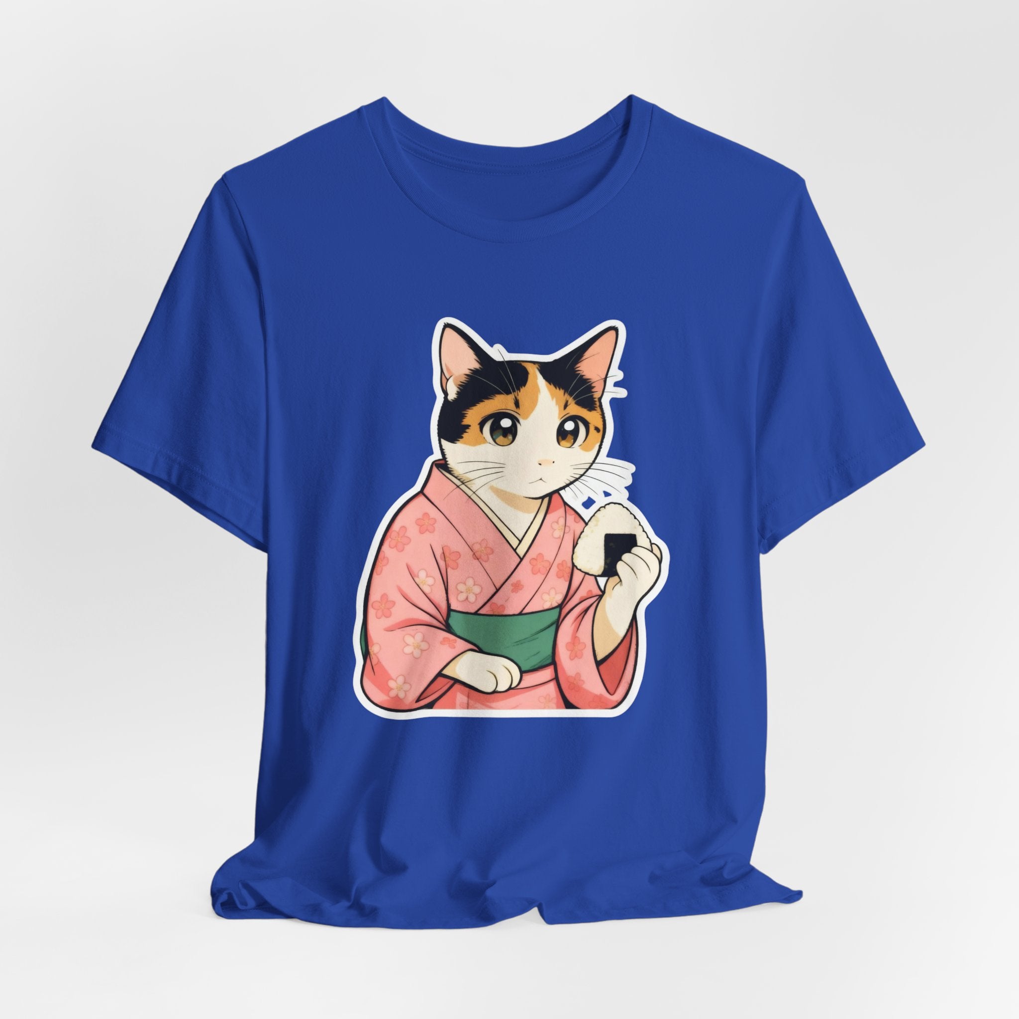 Onigiri Kimono Cat Shirt - Cute Japanese Comfort Food Tee