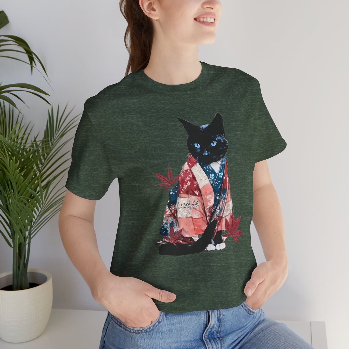 Kimono Cat Tee, Momiji Nekoma - Unisex