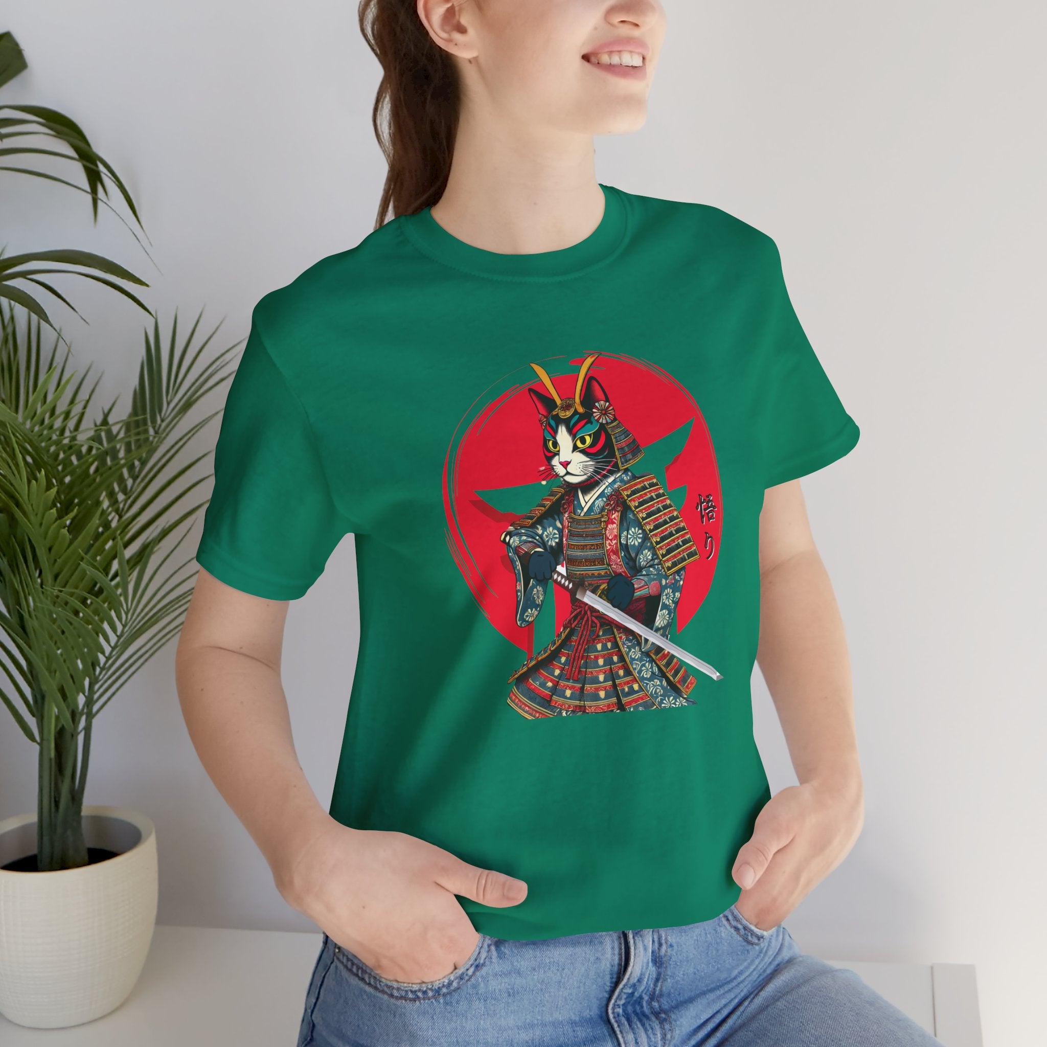Samurai Cat Warrior Unisex Tee